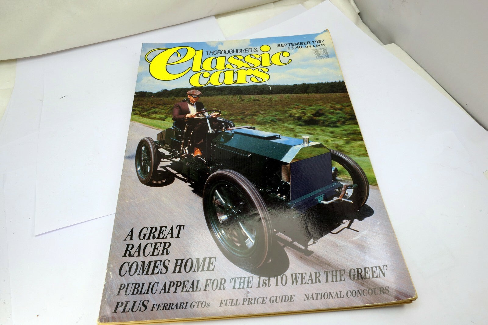 Thoroughbred Classic Car Magazine September 1987 Ferrari GTO