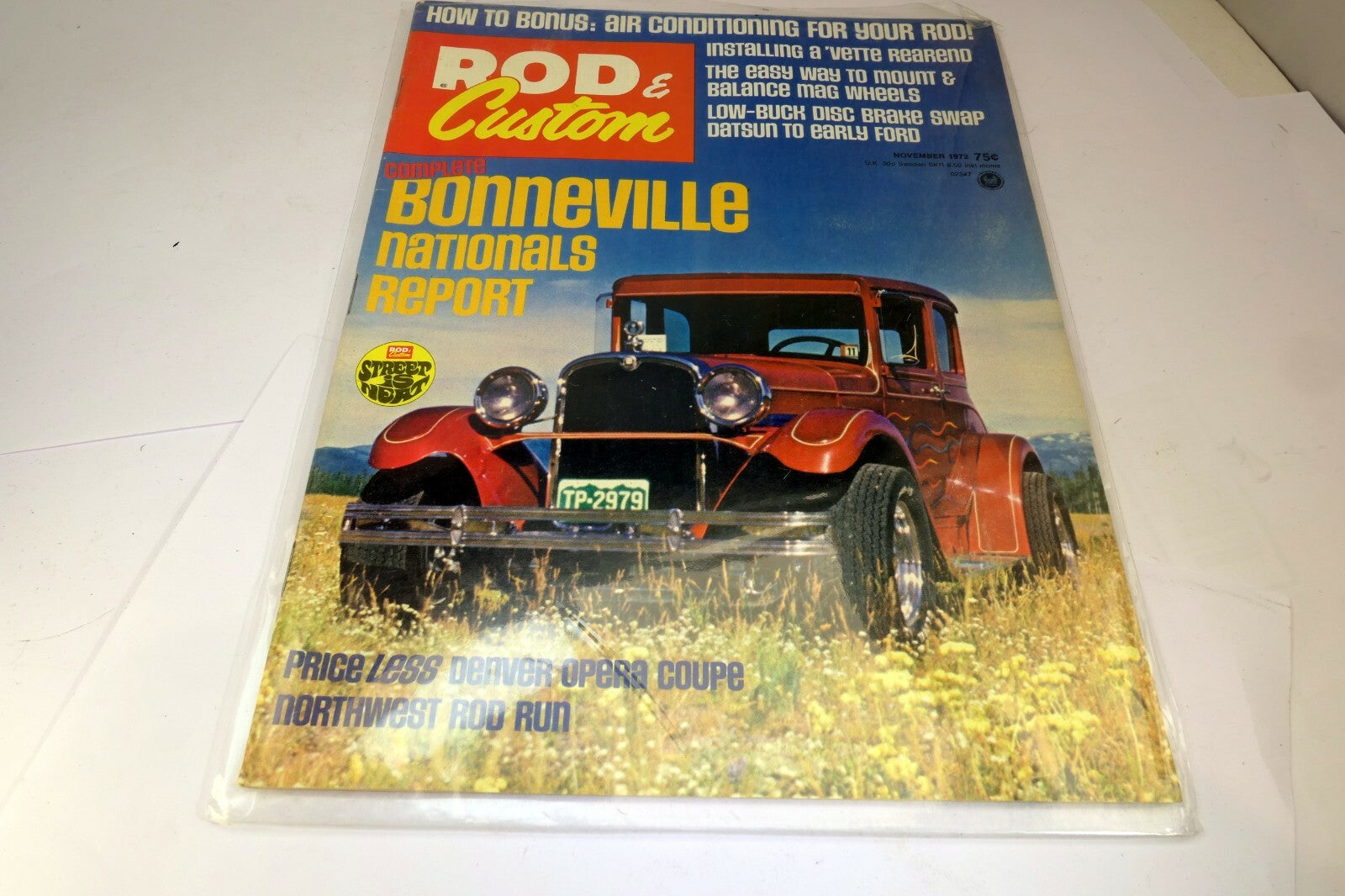 Rod & Custom November 1972 Magazine Bonneville Nationals Report, "How to" Bonus