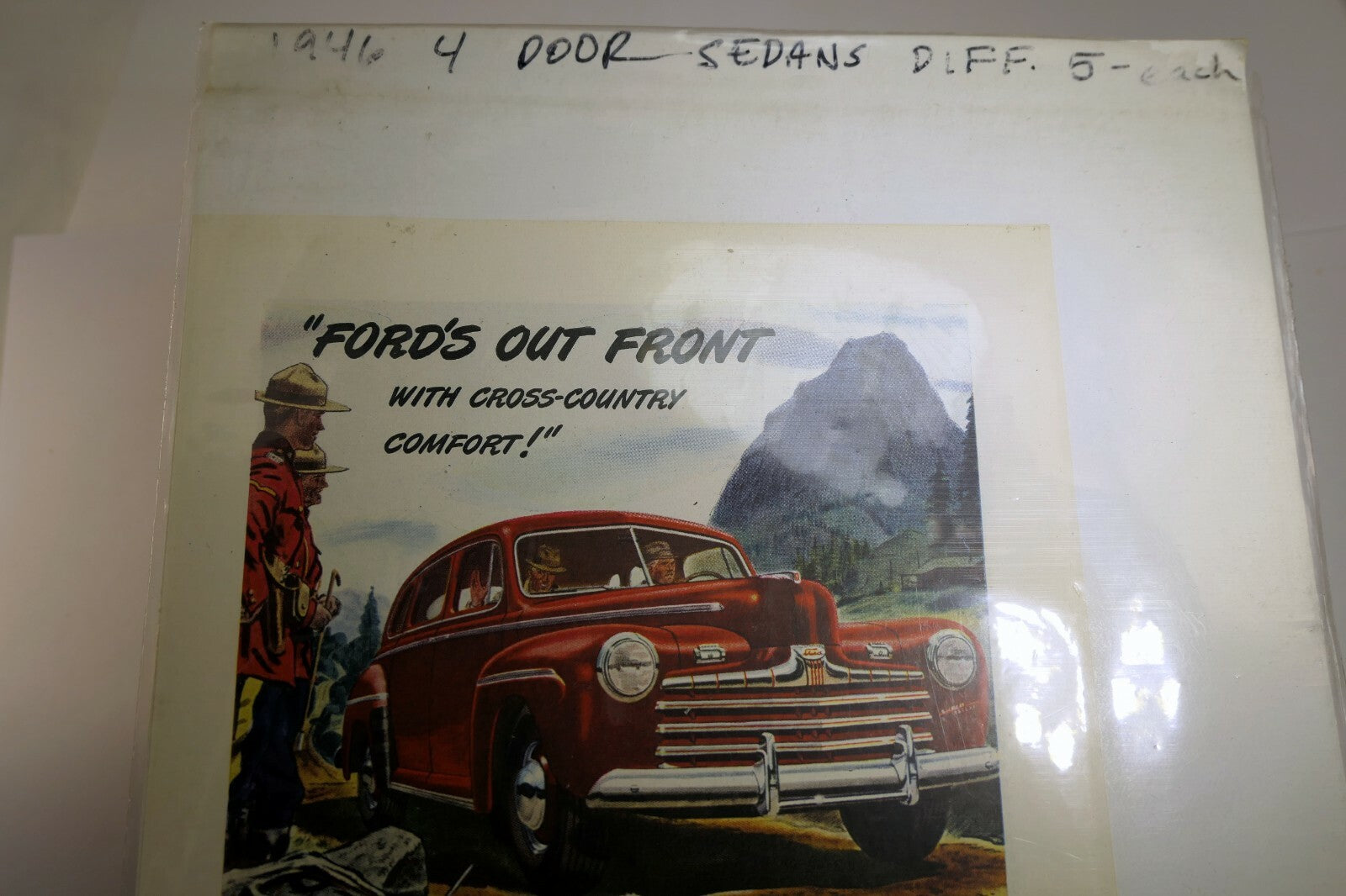Ford Cross Country Comfort!  Magazine clippings advertisement AD