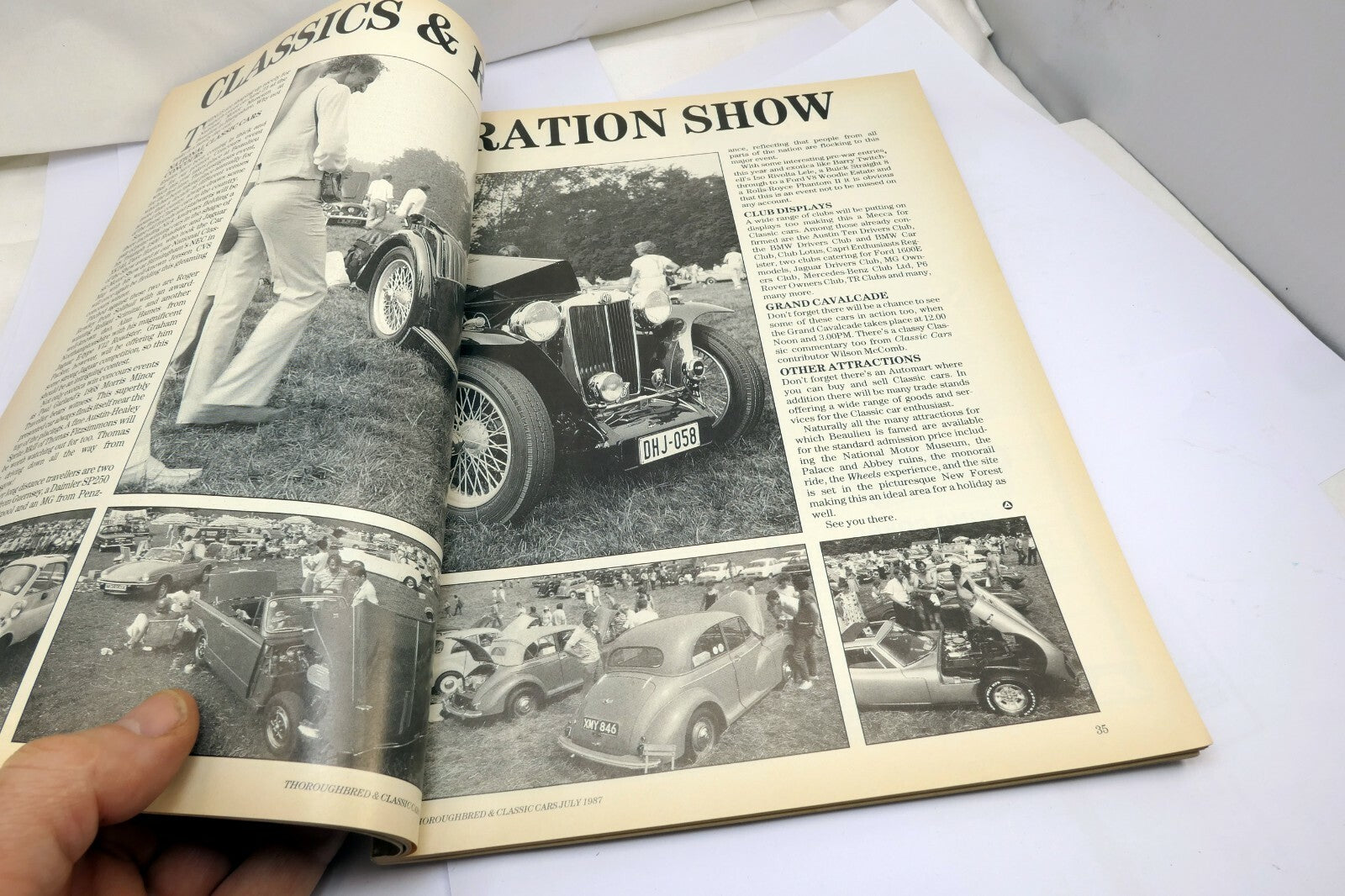 Thoroughbred & Classic Cars Magazine July 1987 Brits at LE Mans price guide