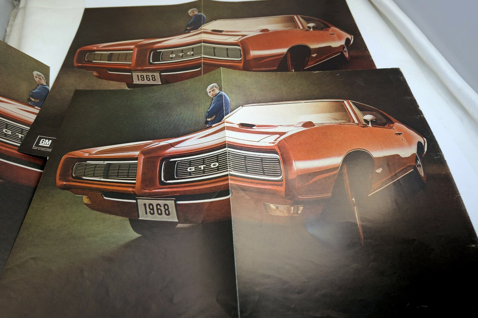 1968 pontiac gto 455 original magazine foldout ad advertisement hot rod