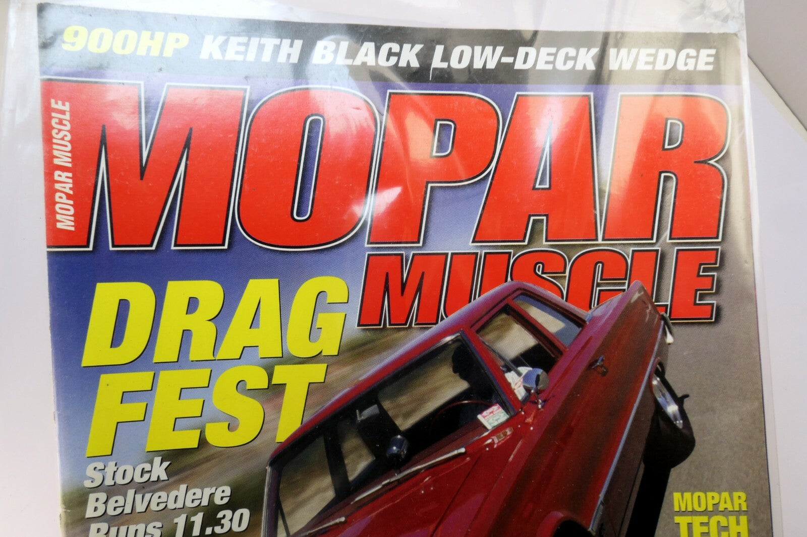 Mopar Muscle Magazine September 2005 Drag Test Stock Belvedere Low-Deck Wedge