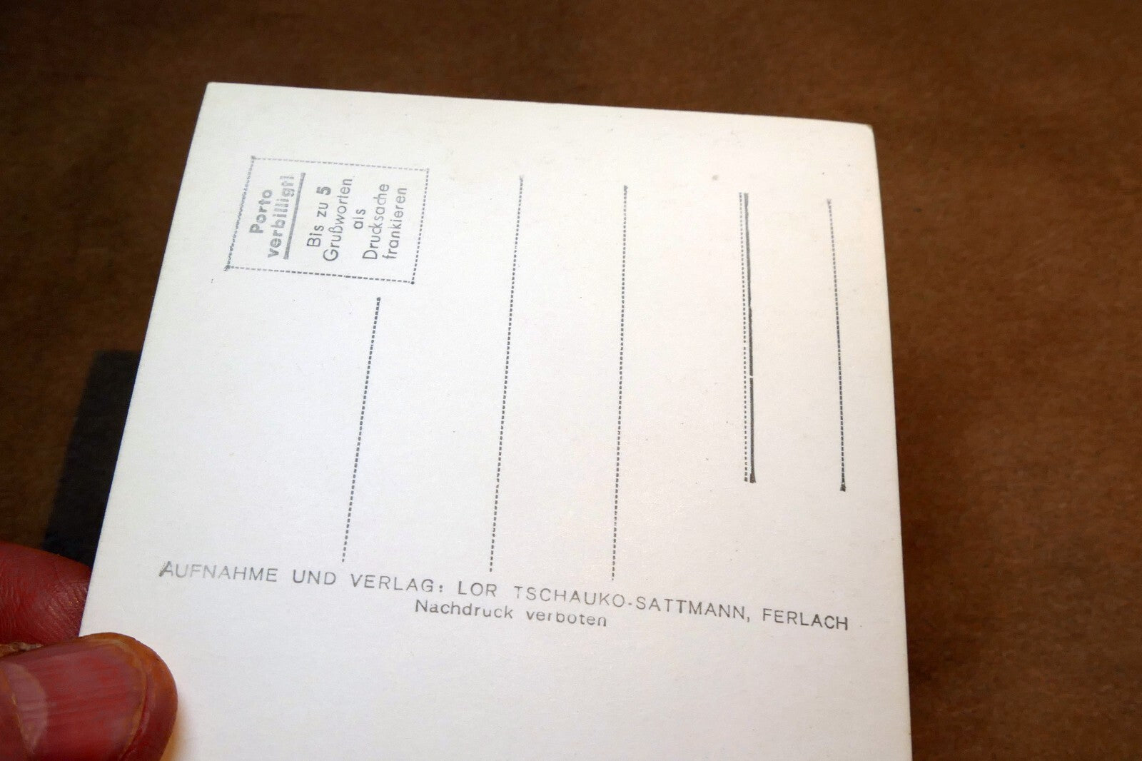 Loibpass mit Koschutta Alps Austria postcard 1940's  - unposted