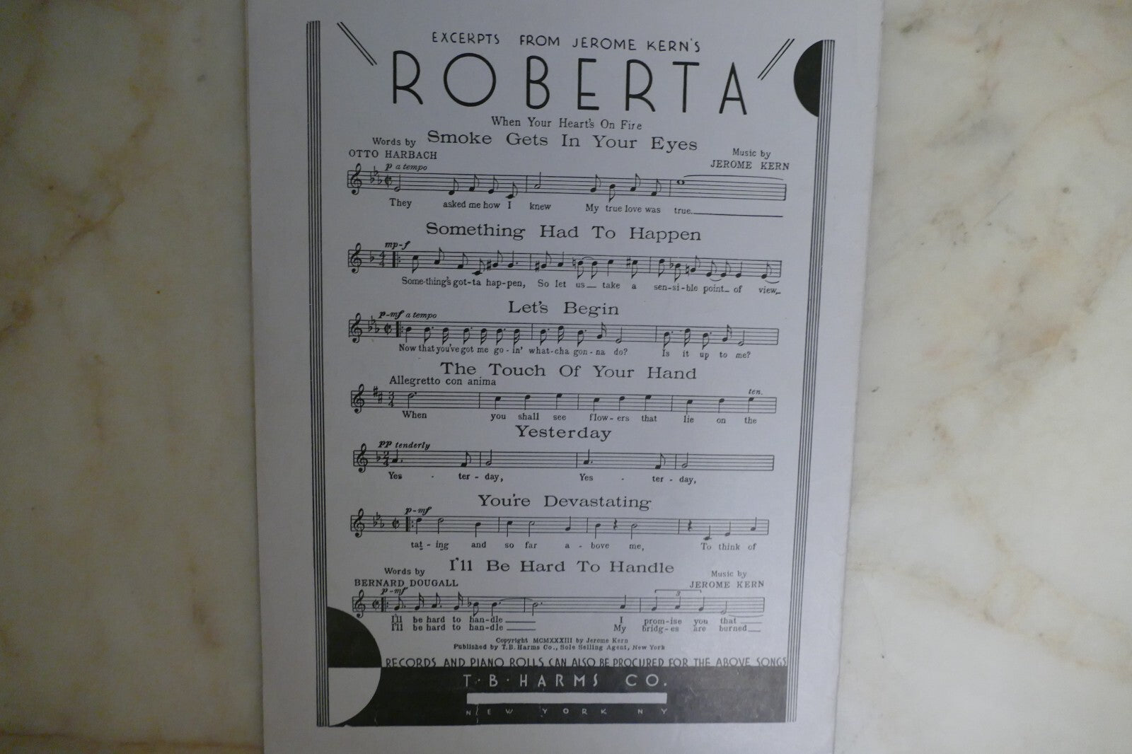 I Dream Too Much 1935 by Jerome Kern and Dorothy Fields from I Dream Too Much