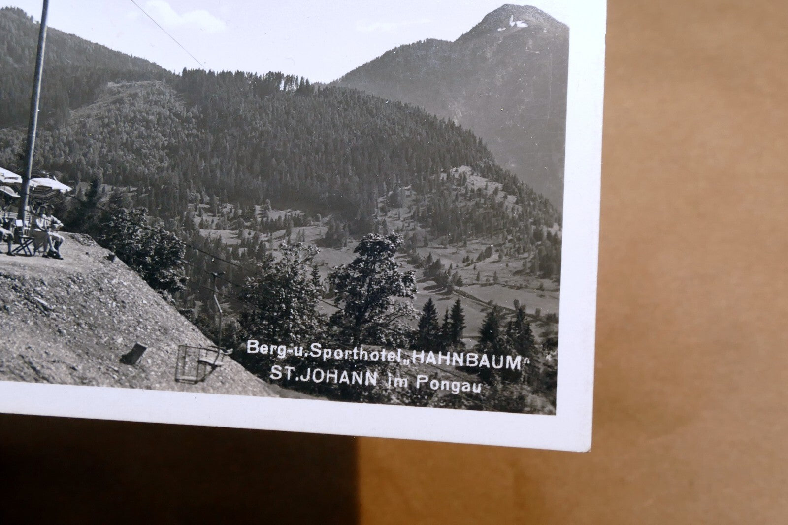 hotel HANNBAUM St. Johann im Pongau Austria postcard 1940's  - unposted