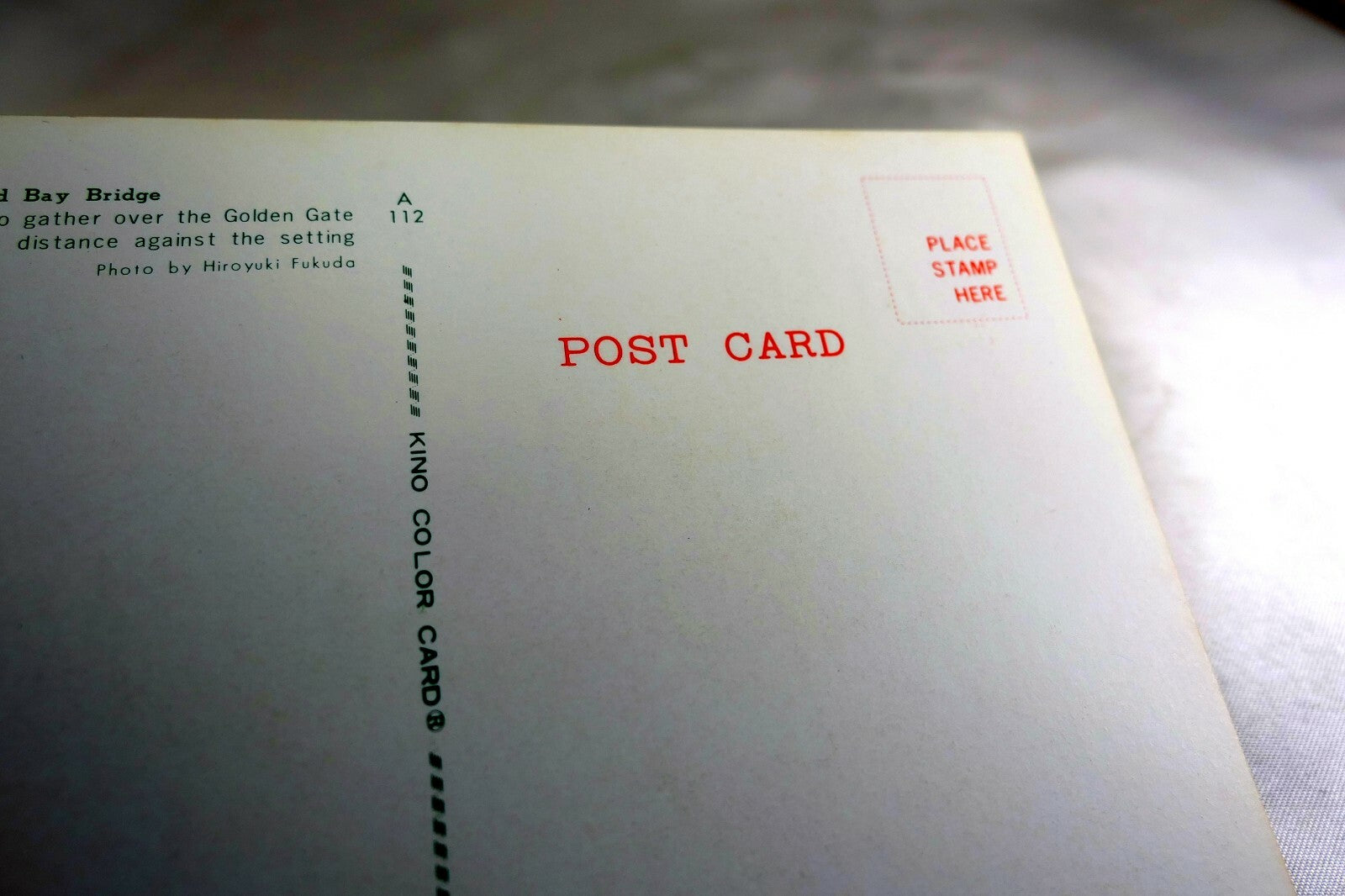 Oakland Bay Bridge San Francisco Sunset California USA Postcard 1970's