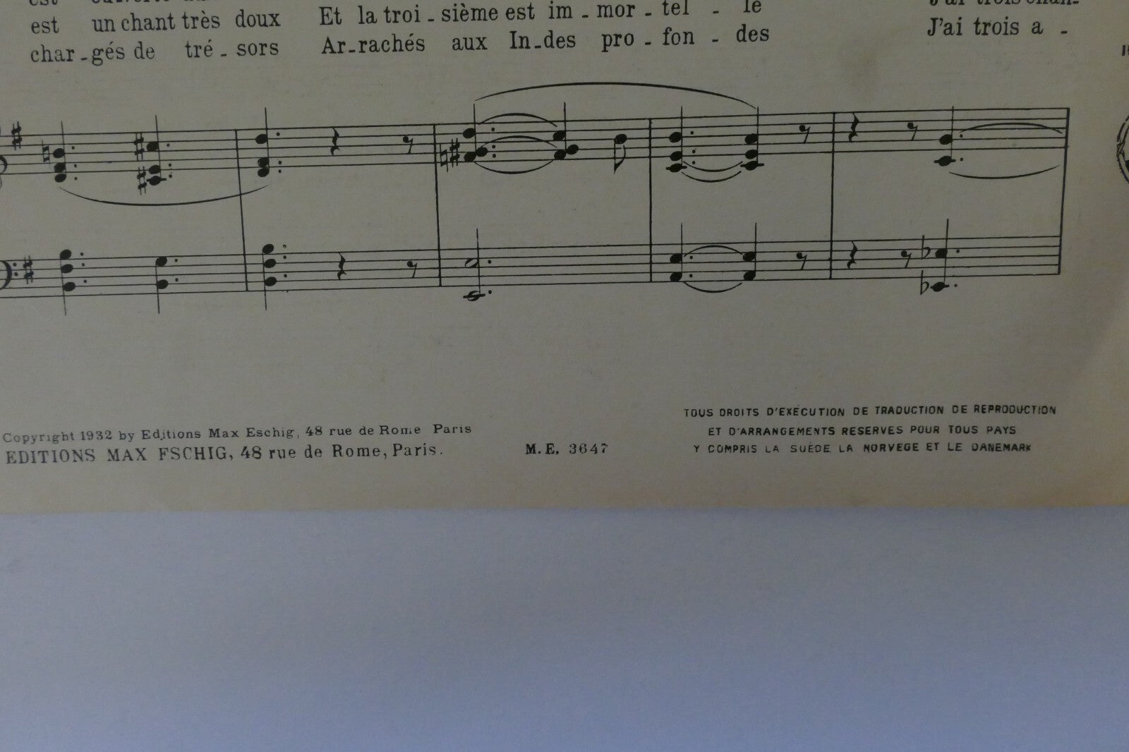 Landerirette, 1932, by Paroles de Jamblan and Jean Delettre, Editions Max Eschig