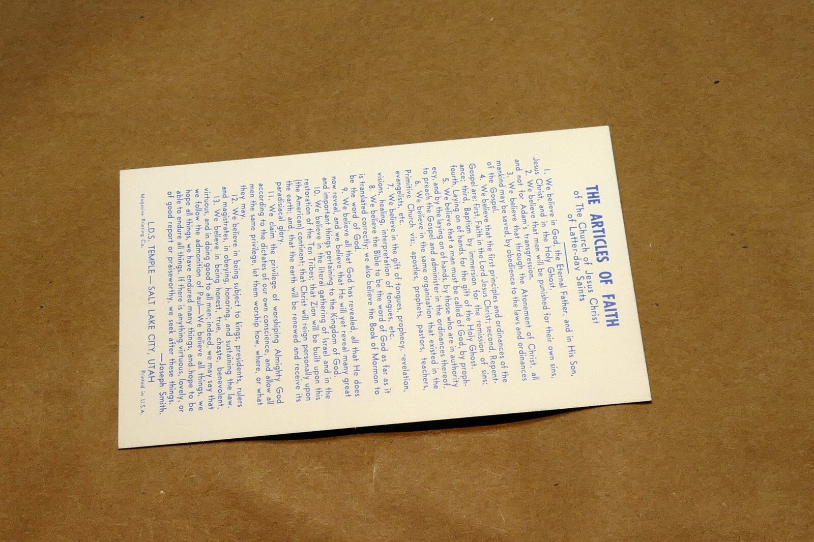 Salt Lake Utah Temple LDS Church Utah advertisement Add