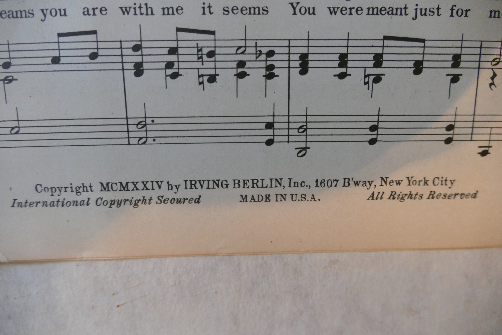 Show Me The Way, 1924, by Benny Davis, Ted Lewis, Frank Ross, Irving Berlin Inc.