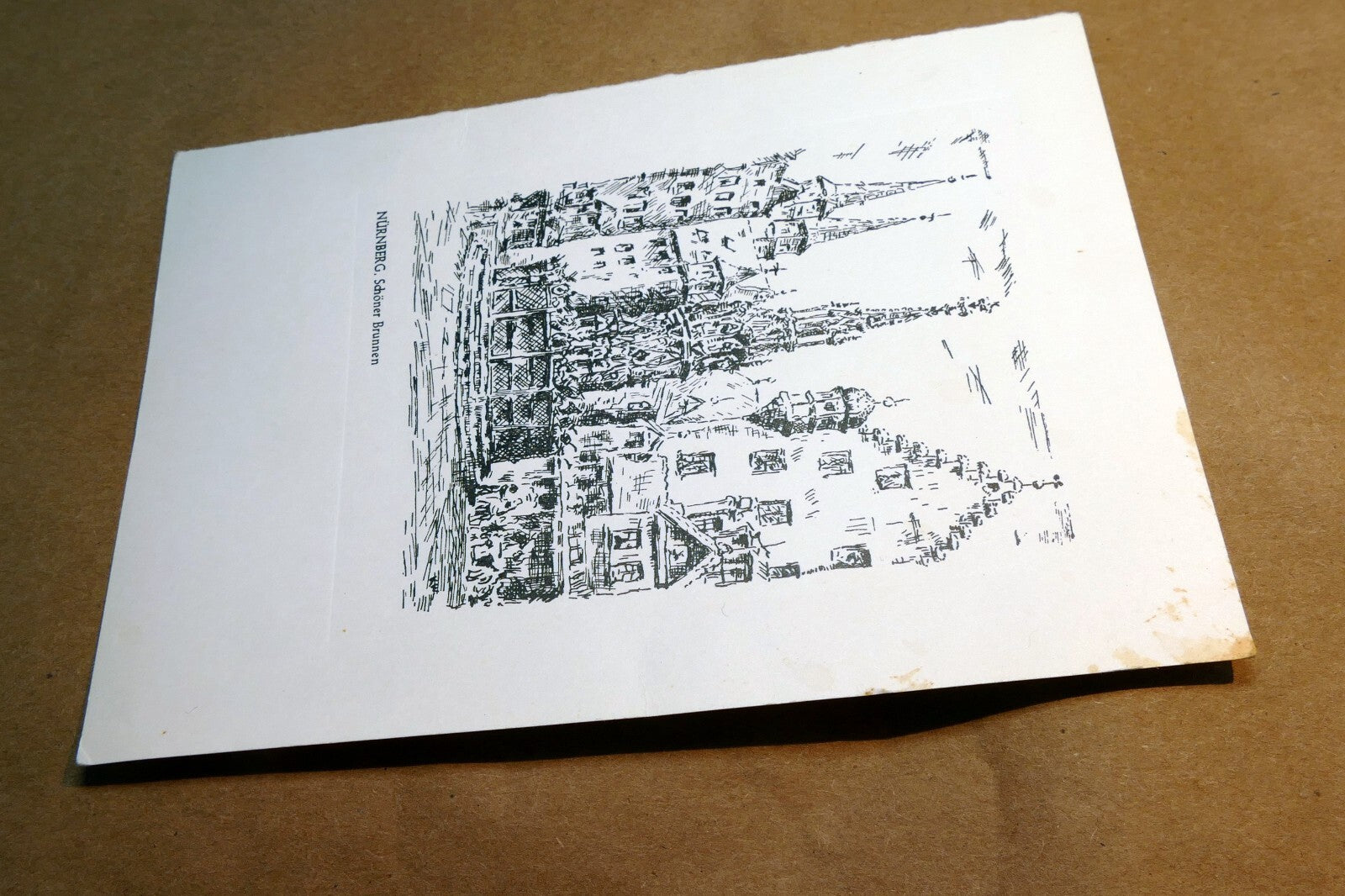 Postcard Nurnberg, Schoner Brunnen 1880's Germany