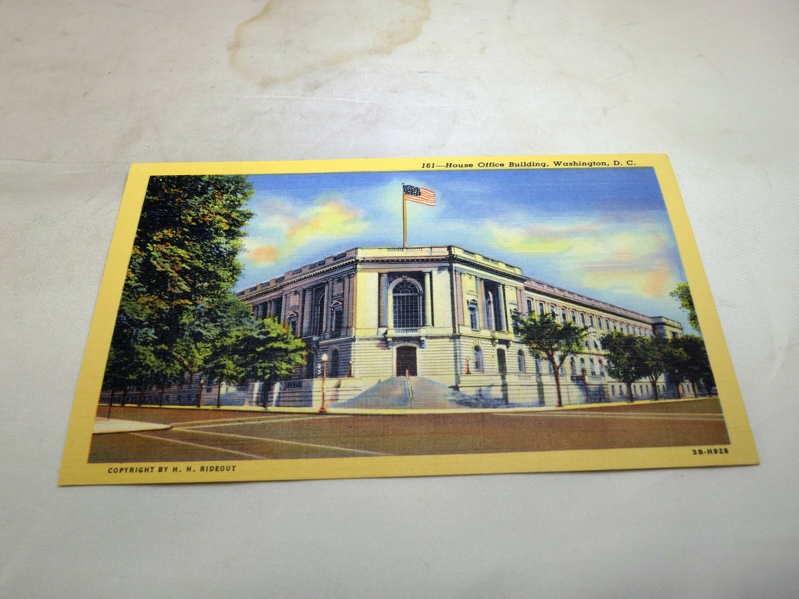 Post Card House Office Building Washington DC Linen 1940's US Capitol 161