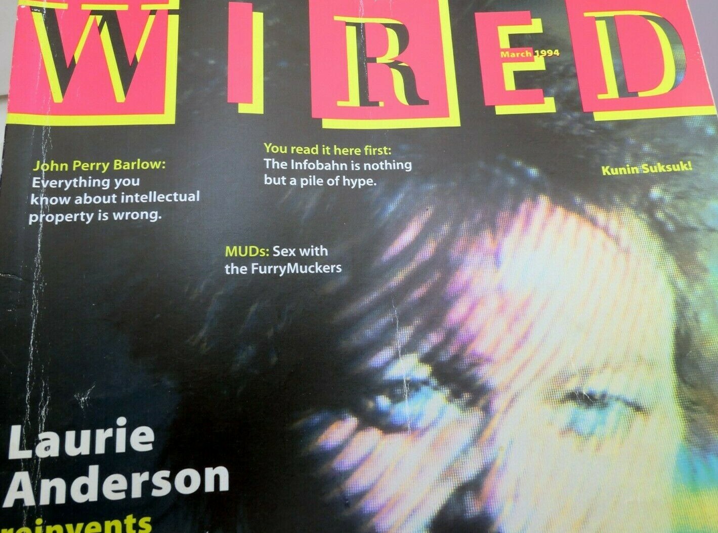 Wired magazine march 1994 laurie anderson muds  sex with furrymuckers