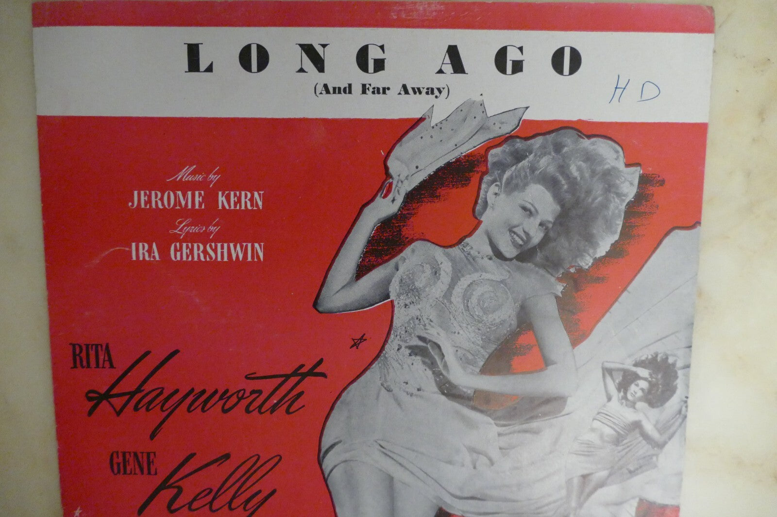 Long ago sheet music 1944 by jerome kern from "cover girl" musical