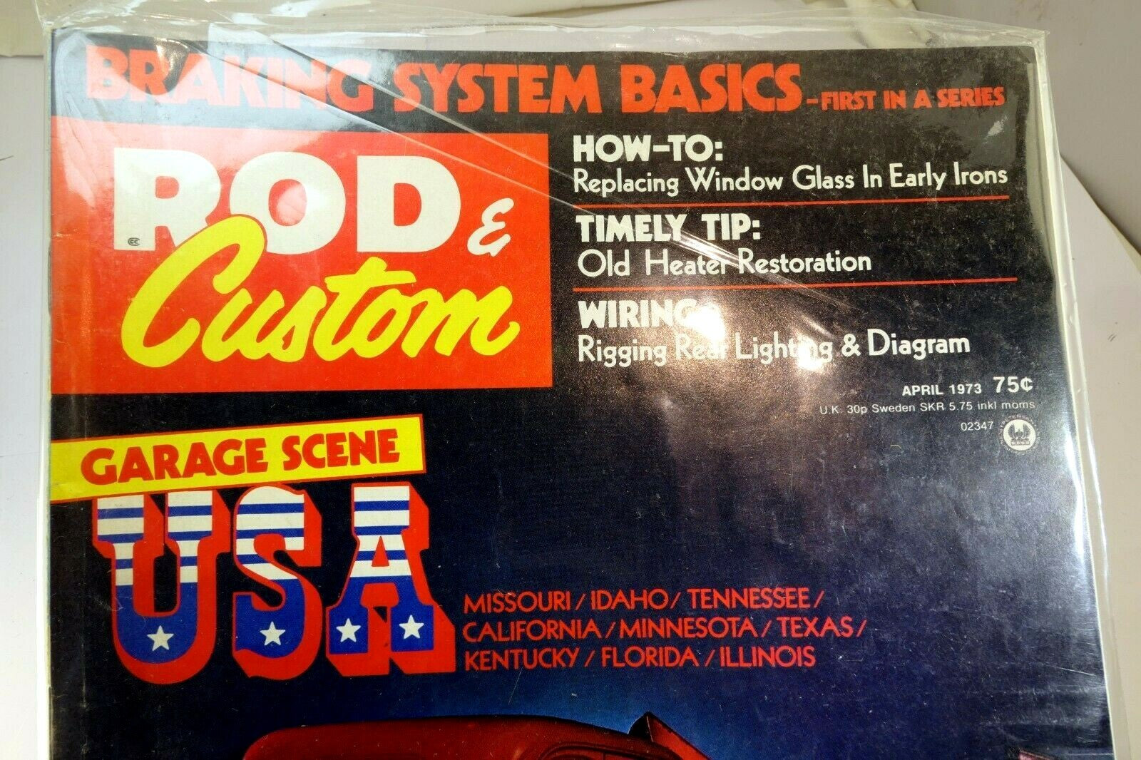 Rod & custom magazine april 1973 garage scene usa
