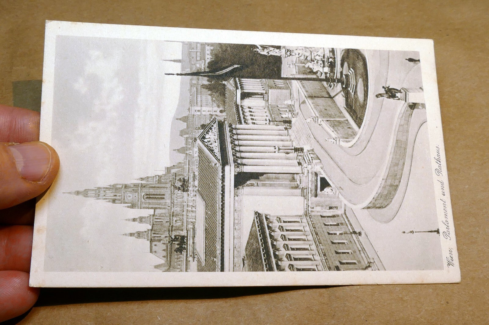 Vienna Town Hall Rathaus 1930's postcard Austria - unposted