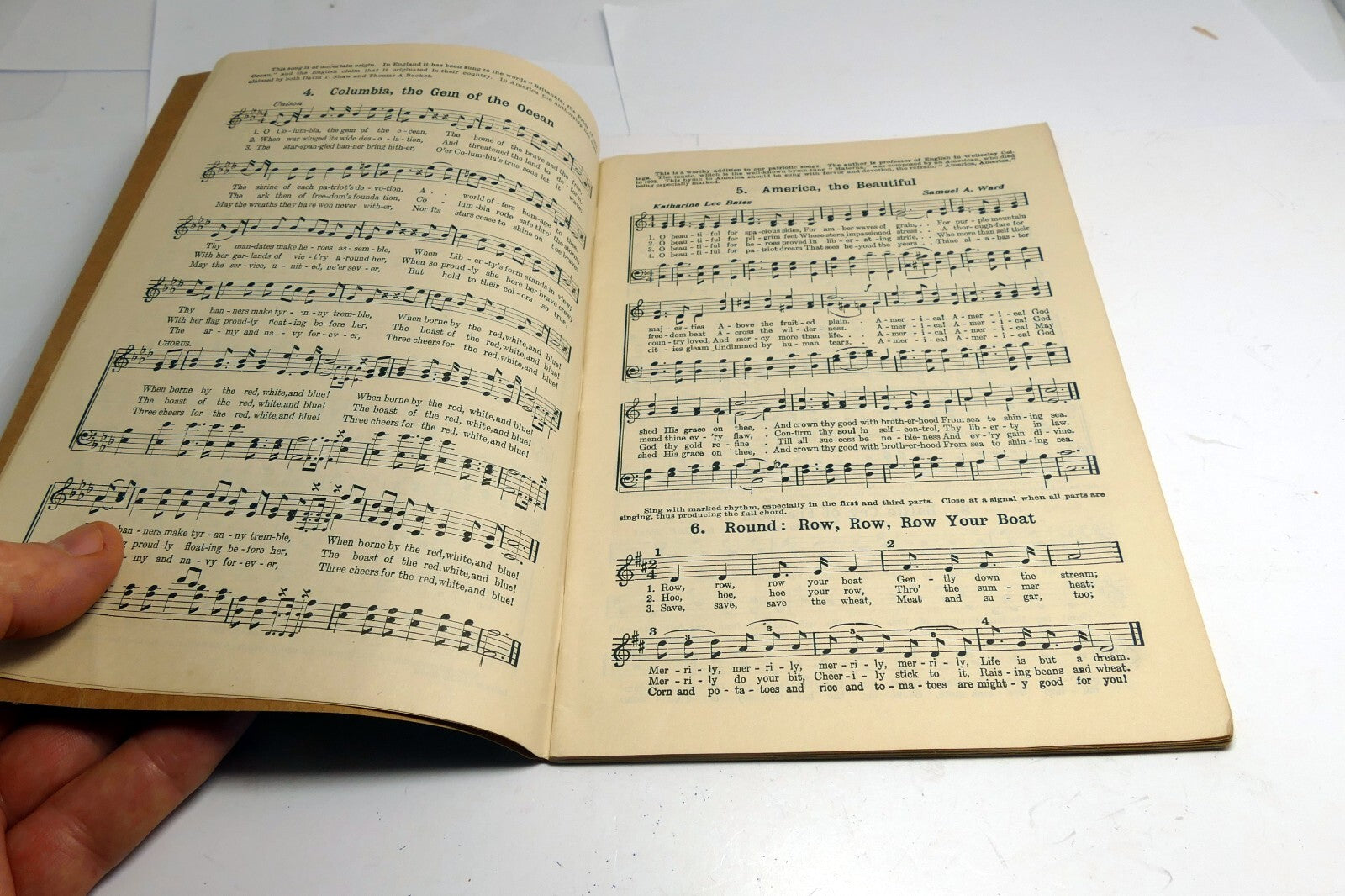 Antique "I Hear America Singing" Twice 55 Community Songs 1919 Music sheet book