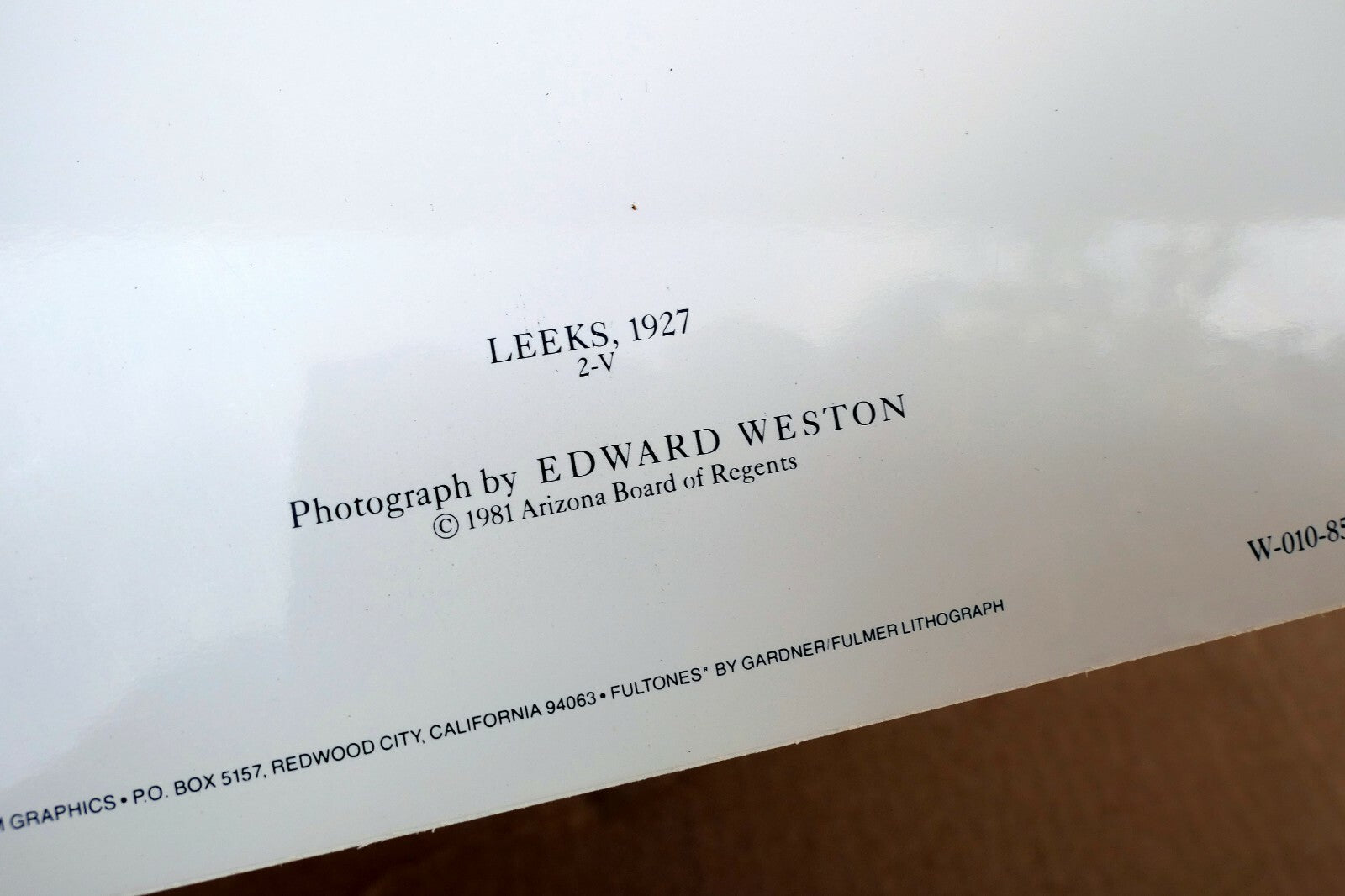 Leeks 1927 Photograph by Edward Weston greeting card W-010-85 2-V