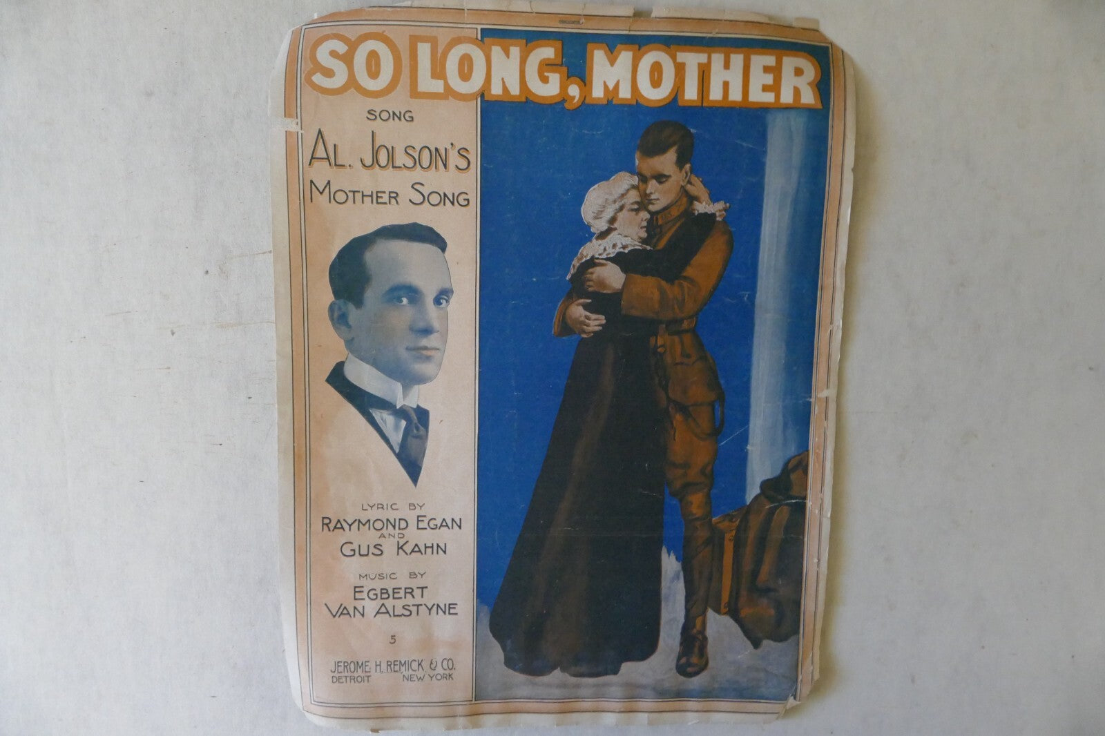 So long, mother, sheet music 1917, by egbert van alstyne, raymond egan and gus kahn