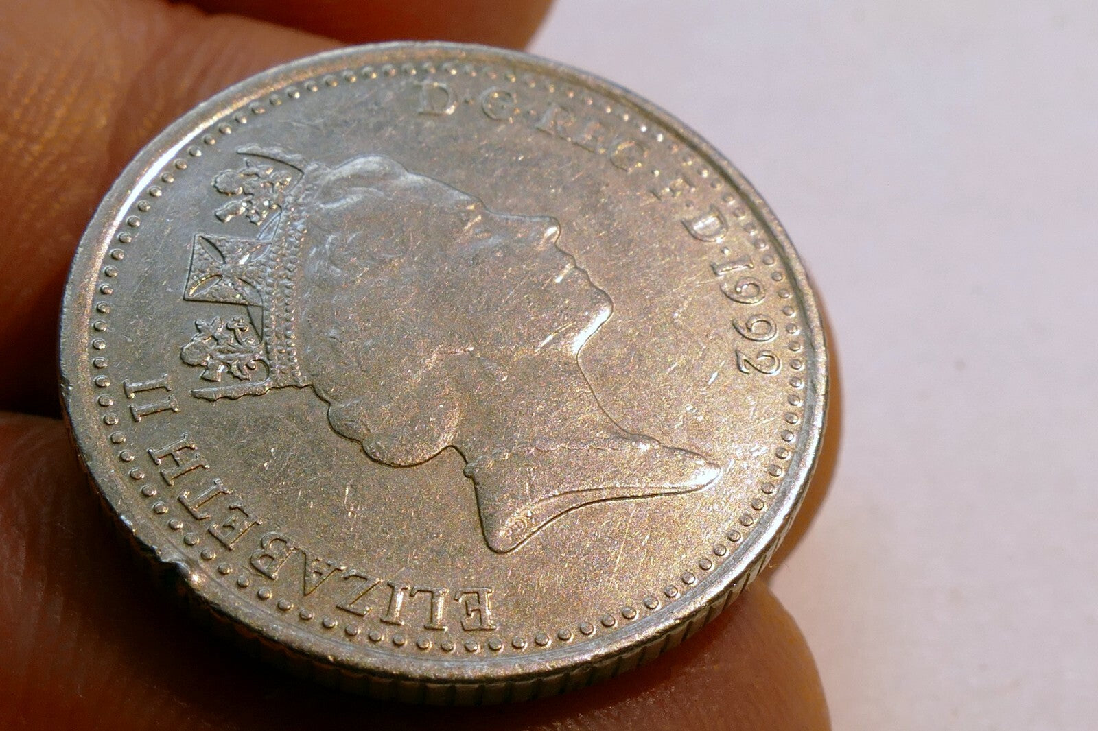 Ten Pence Coin Elizabeth II 1992 GREAT BRITAIN 10 TEN PENCE UK Lion