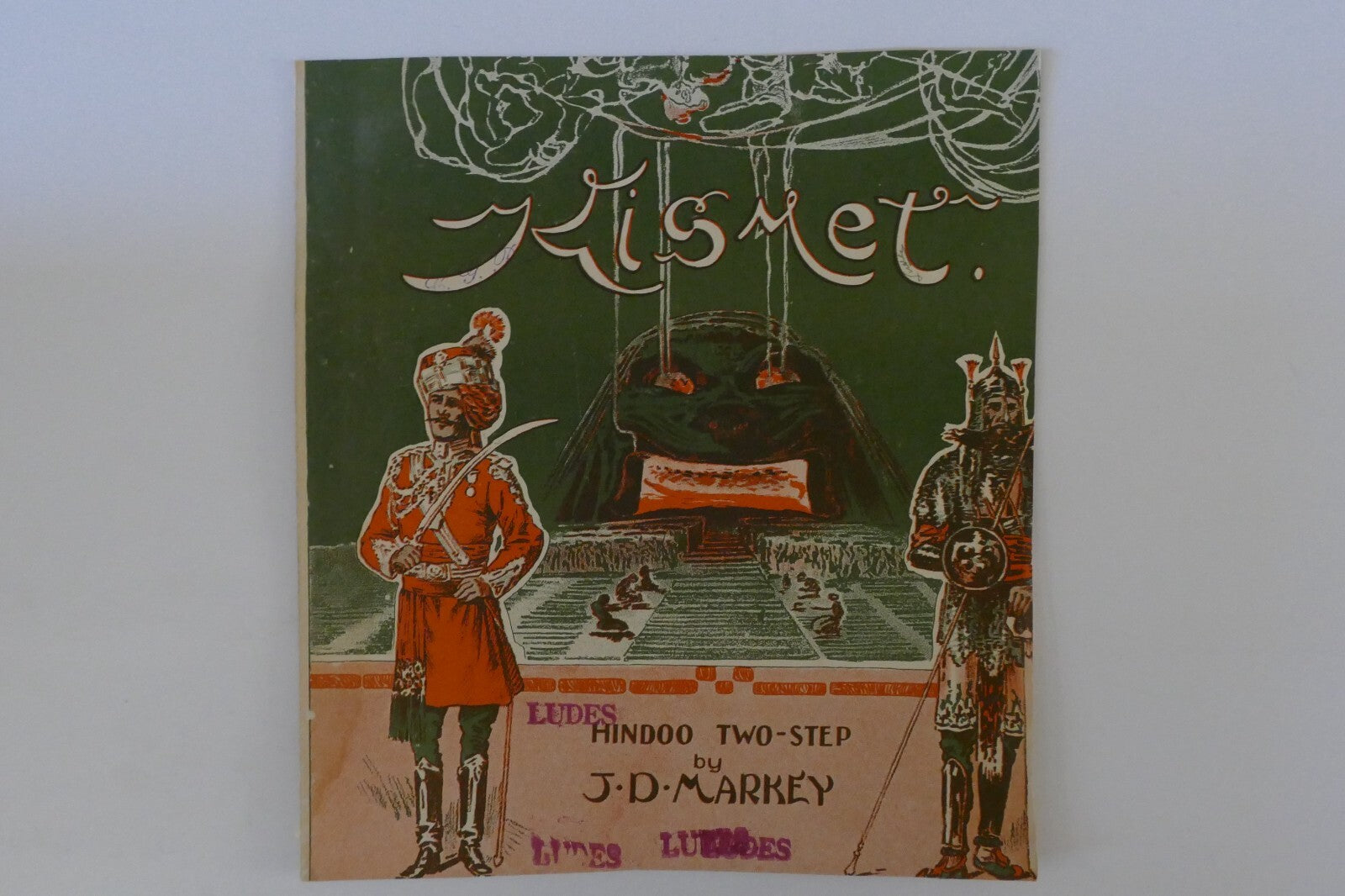 Kismet (hindoo twostep) sheet music 1911, by j.d. markey; jos. w. stern and co