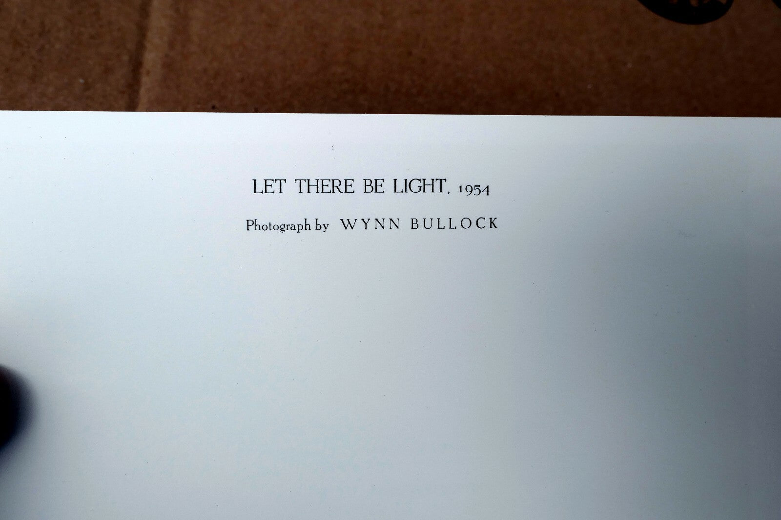 Let There Be Light 1954 Photograph by Wynn Bullock POSTCARD WB-5