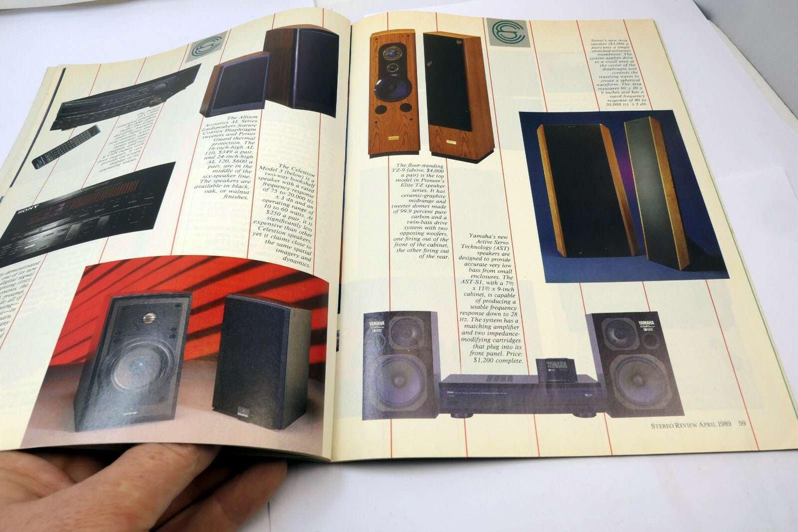 Stereo Review Magazine April 1989 Home Theater Surround sound Hi-Fi