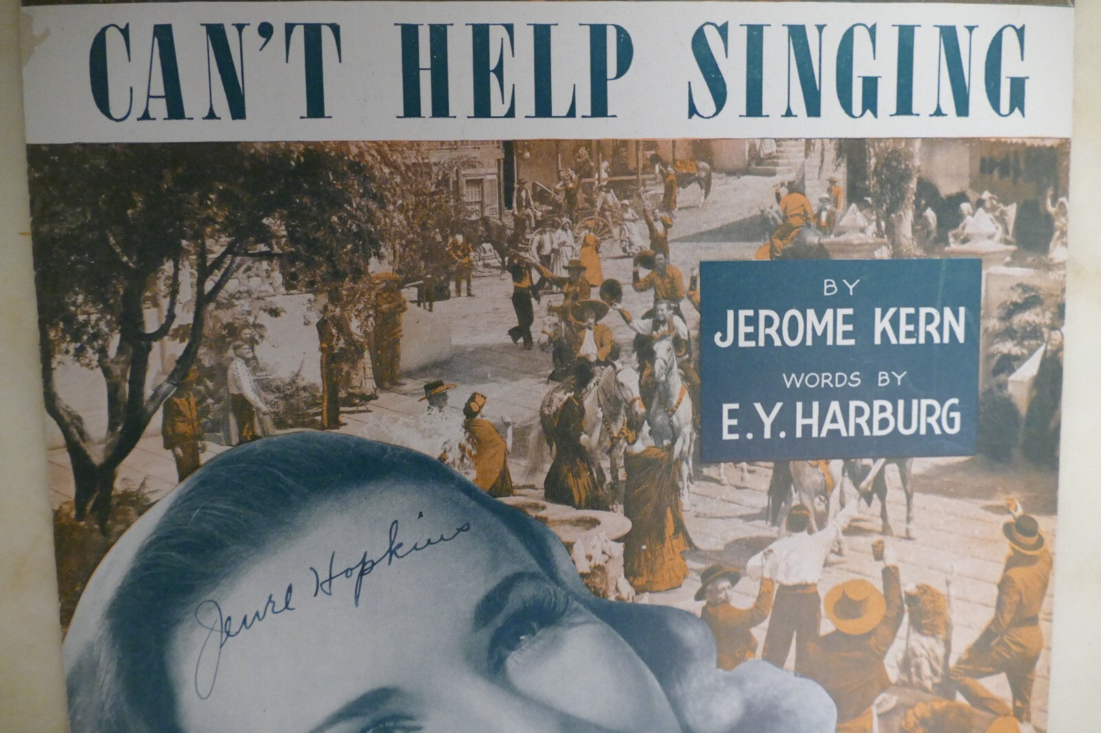 Can't help singing sheet music 1944 by jerome kern and e. y. harburg from can't help singing