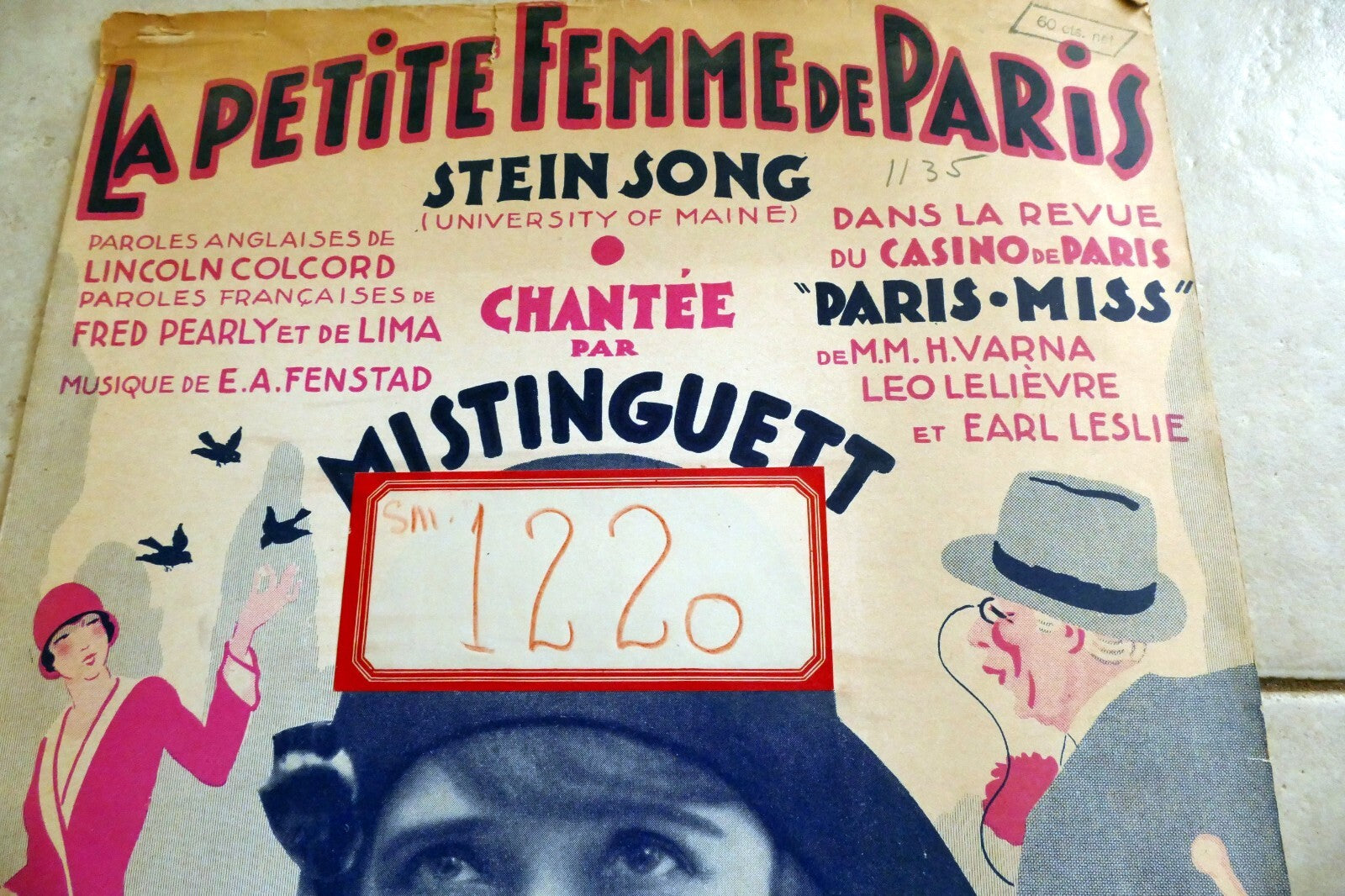 Le Petite Femme De Paris Stein Song 1910 by E.A. Fenstad Carl Fischer New York