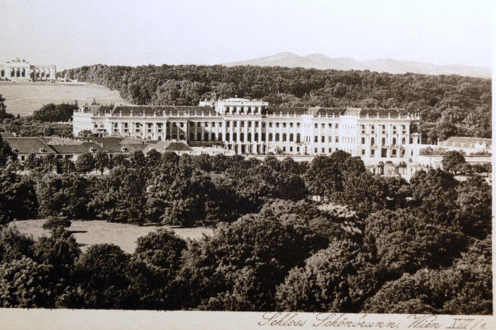 Vienna wien schönbrunn 1928 postcard austria   unposted