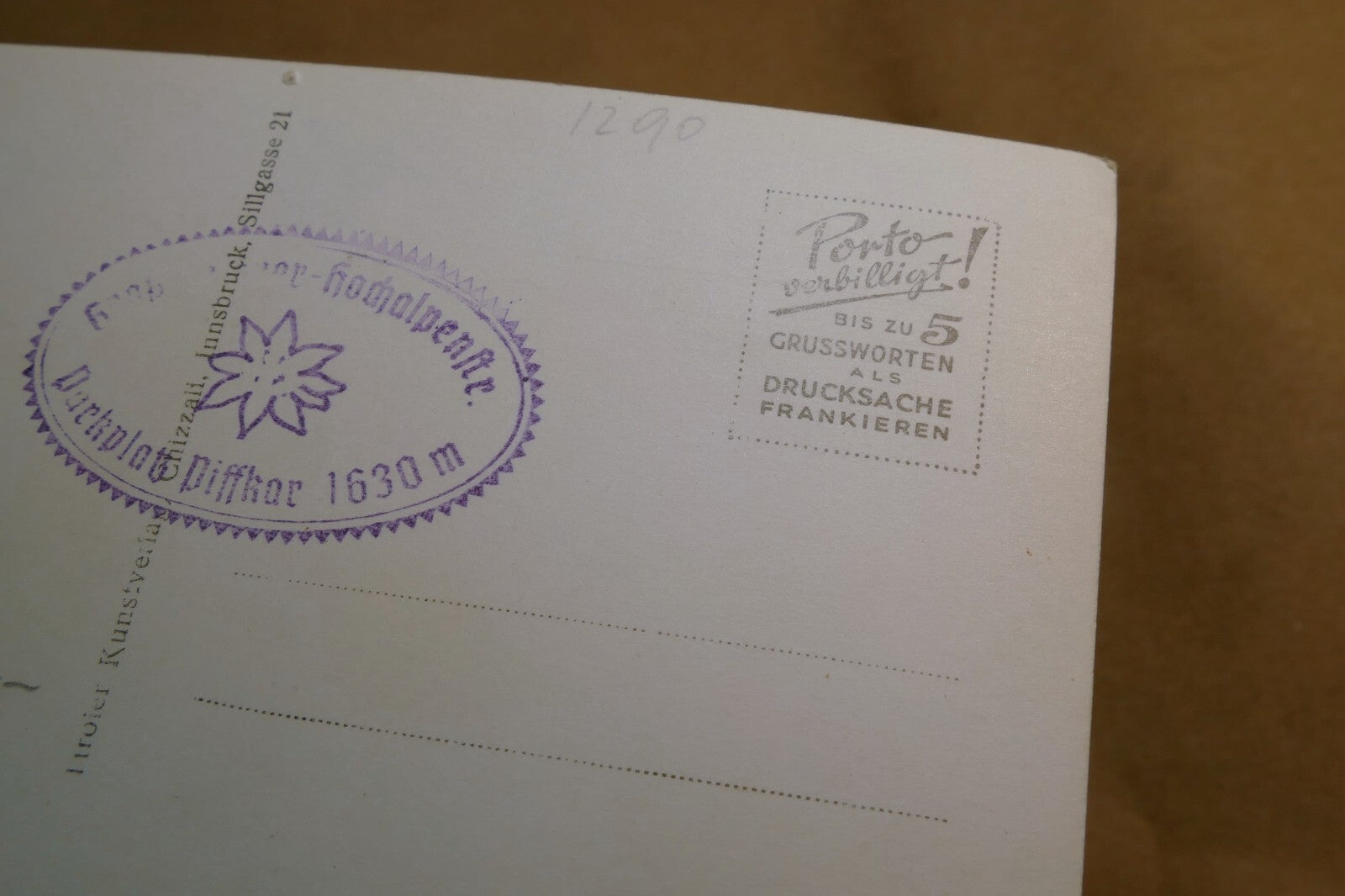 Grossglockner Hochtor tunnel die schober Alpine Road postcard Austria - unposted