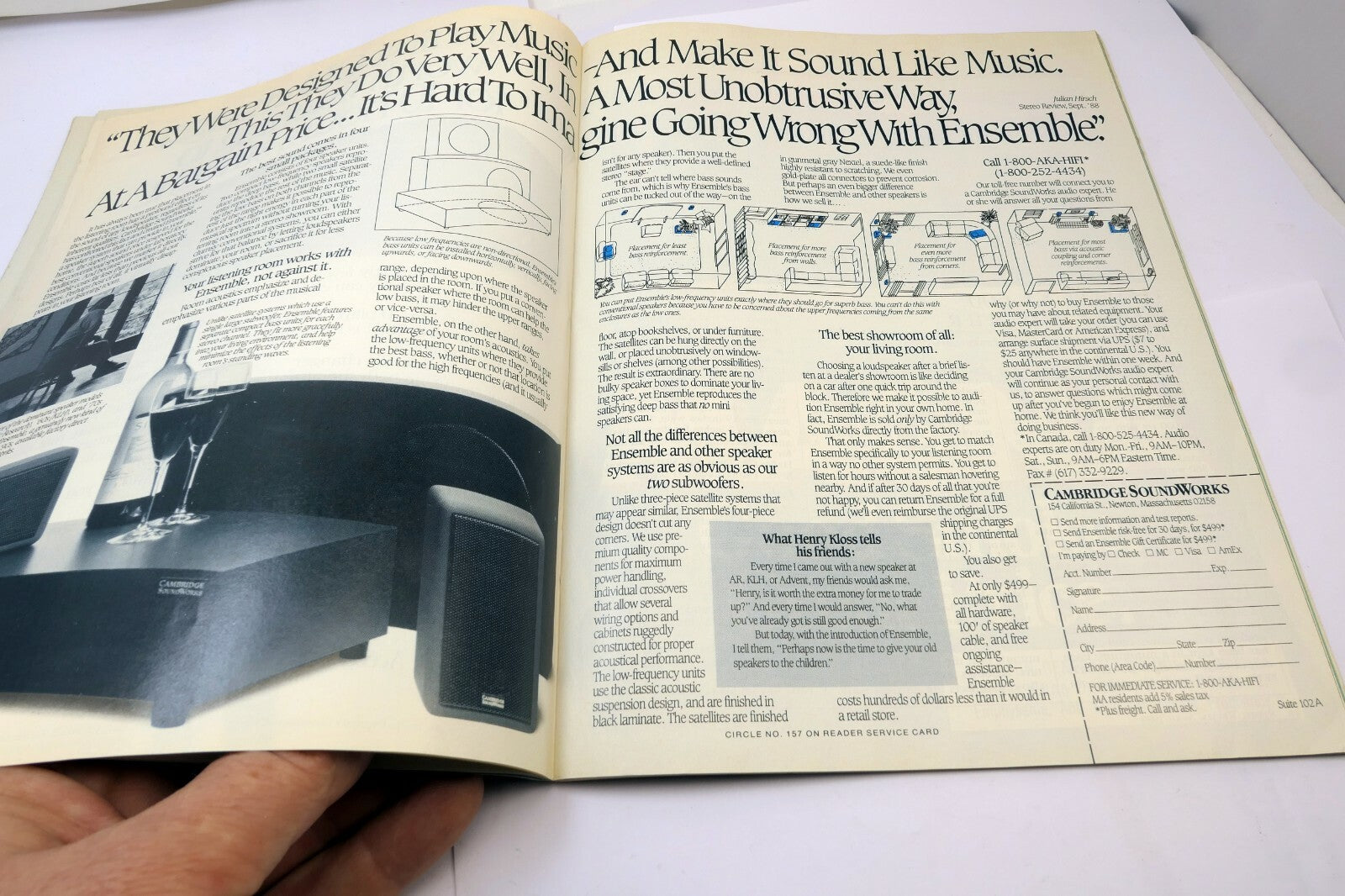 Stereo Review Magazine April 1989 Home Theater Surround sound Hi-Fi