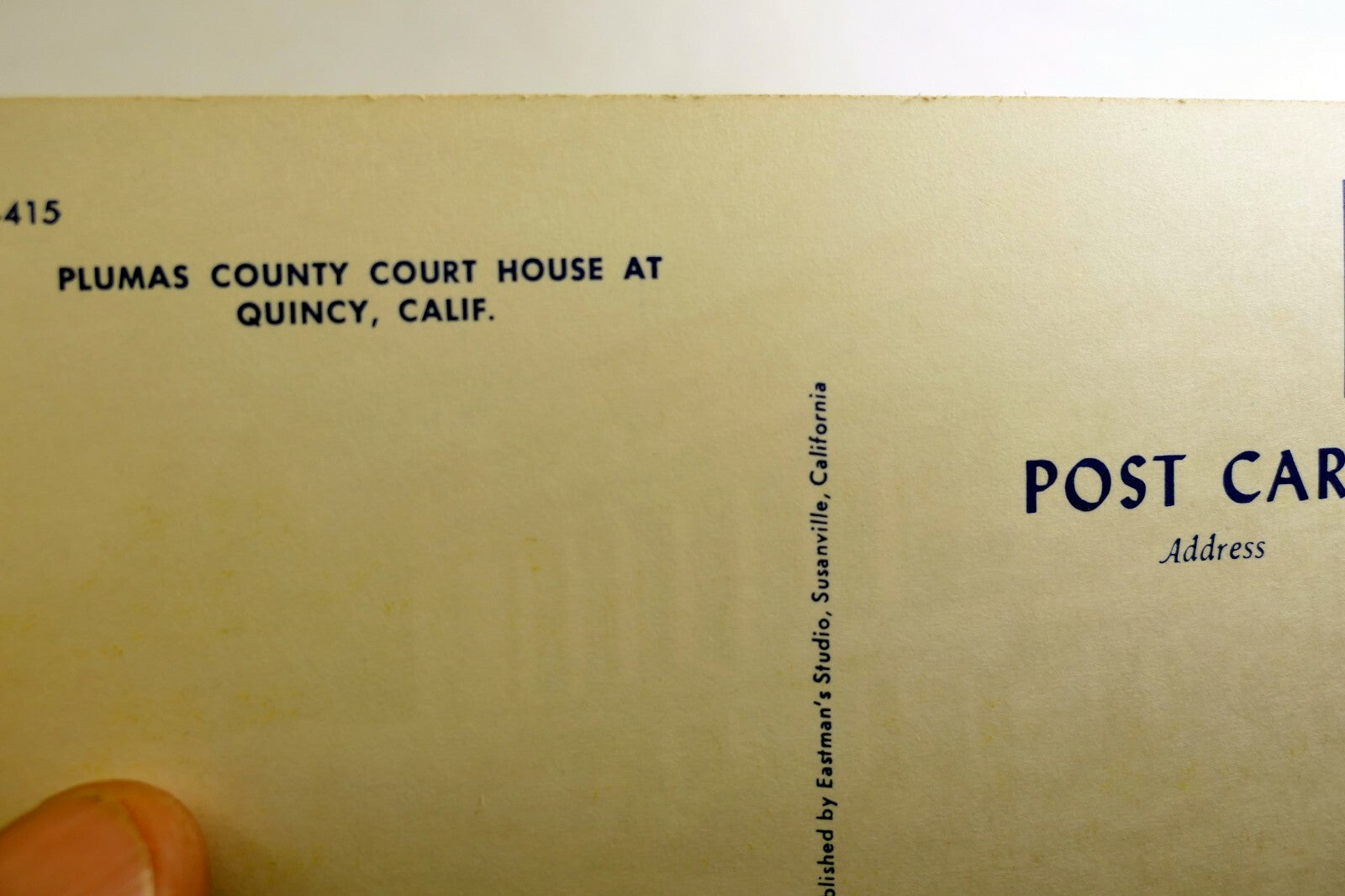 Plumas County Court House Quincy California 1960's vintage USA