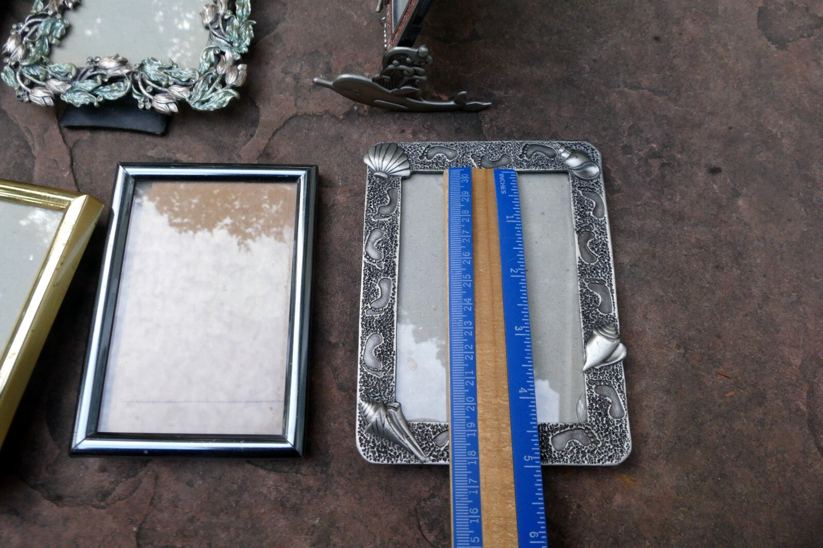 Pack of 6 Metal Brass Ornate Picture Portrait Frame 3X4" Art Photo Mixed lot