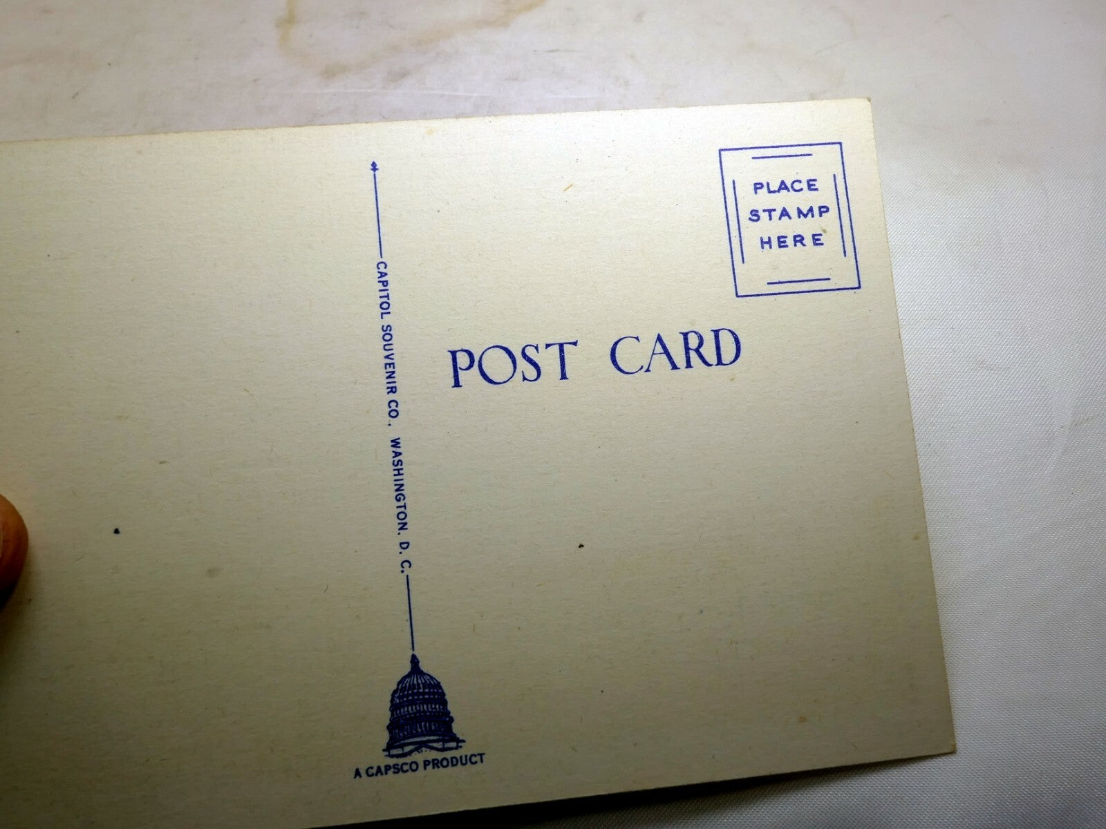Post Card Lincoln Memorial Monument Washington DC 186 Linen 1940's US Capitol
