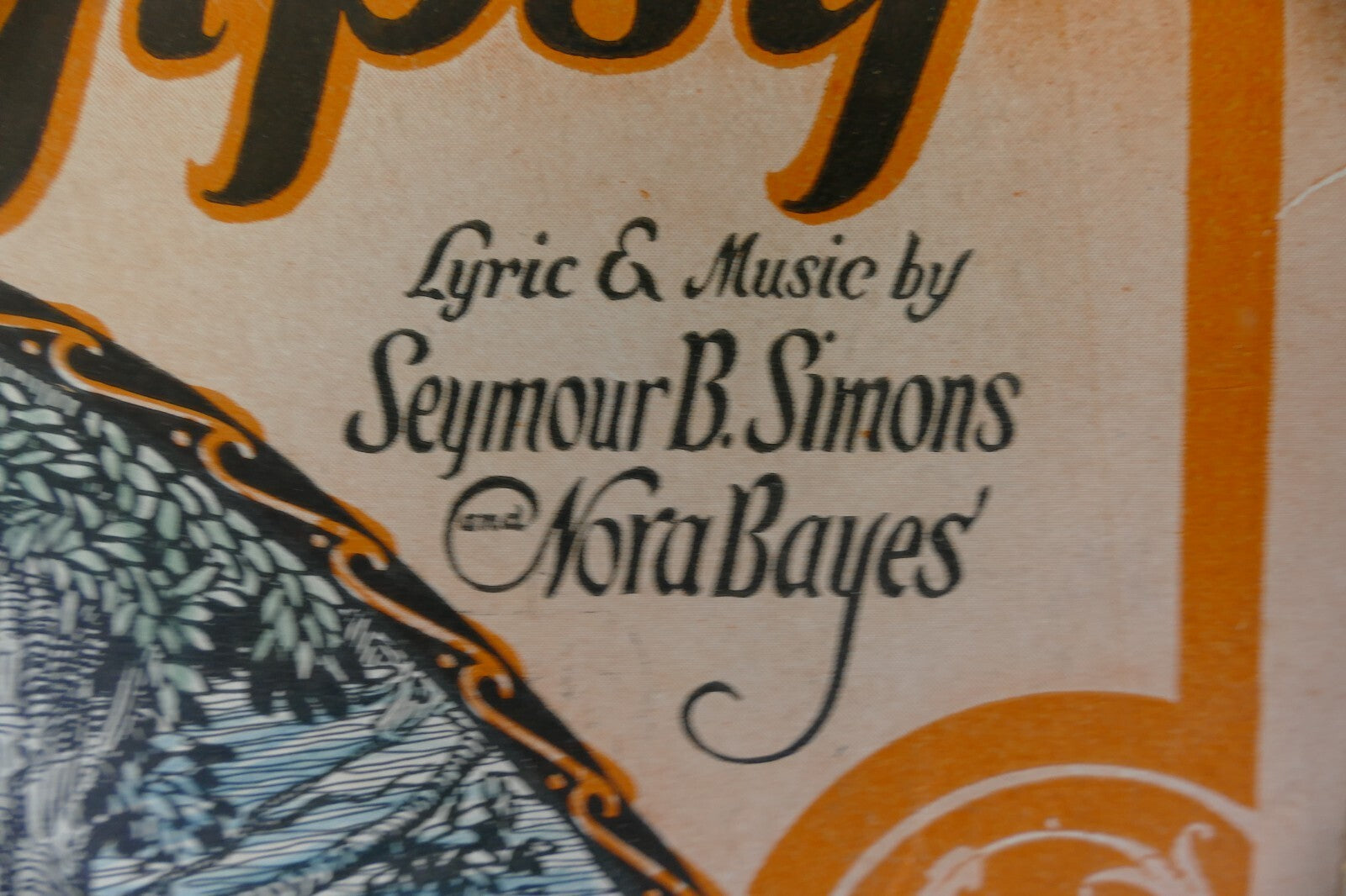 Just like a Gipsy 1919 by Seymour B. Simons, Nora Byes Jerome H. Remick and Co.