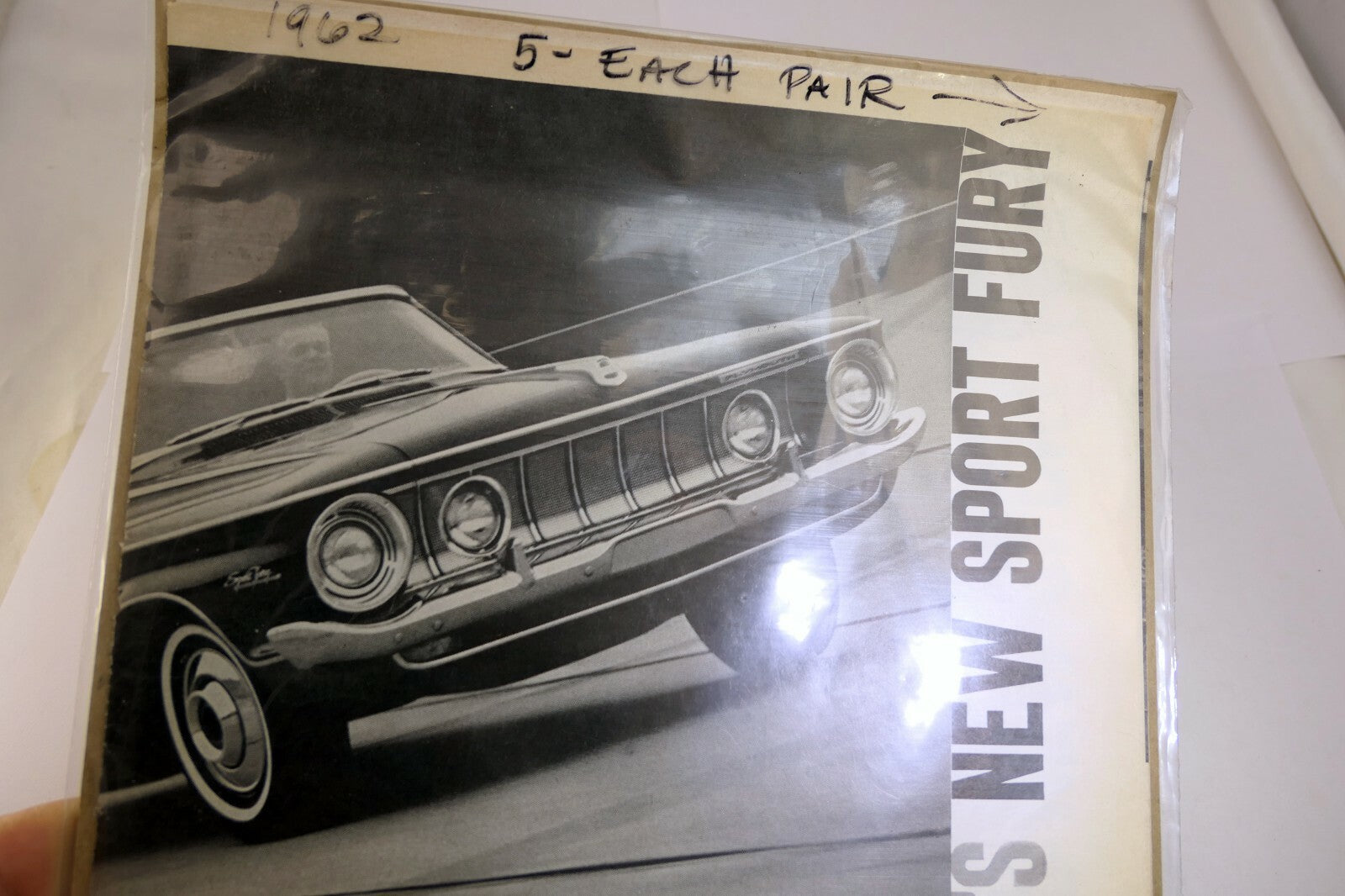 1962 plymouth new sport fury magazine clipping advertisement ad