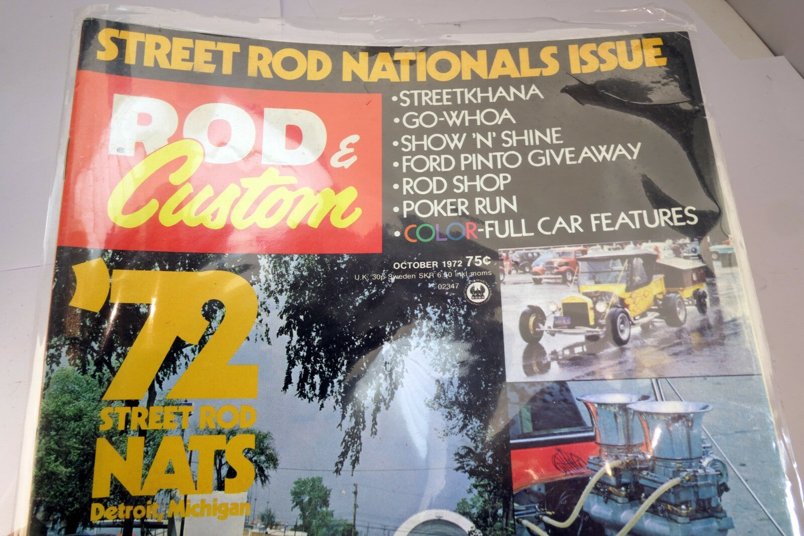 Rod & Custom October 1972 Magazine '72 Street ROD NATS Detroit Mich.