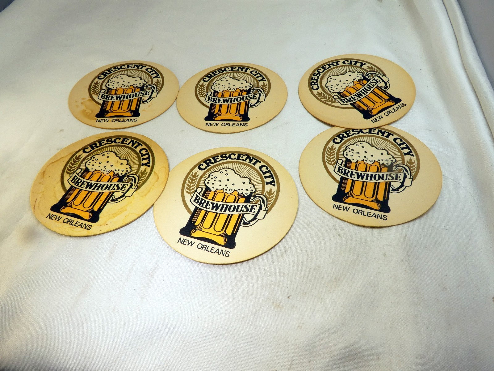 Crescent City Brewhouse New Orleans  Bar Coaster Beer lot 6  pack