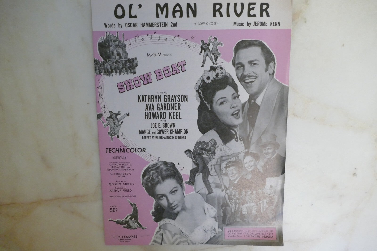 Ol' Man River 1927 by Jerome Kern and Oscar Hammerstein 2 from Show Boat musical