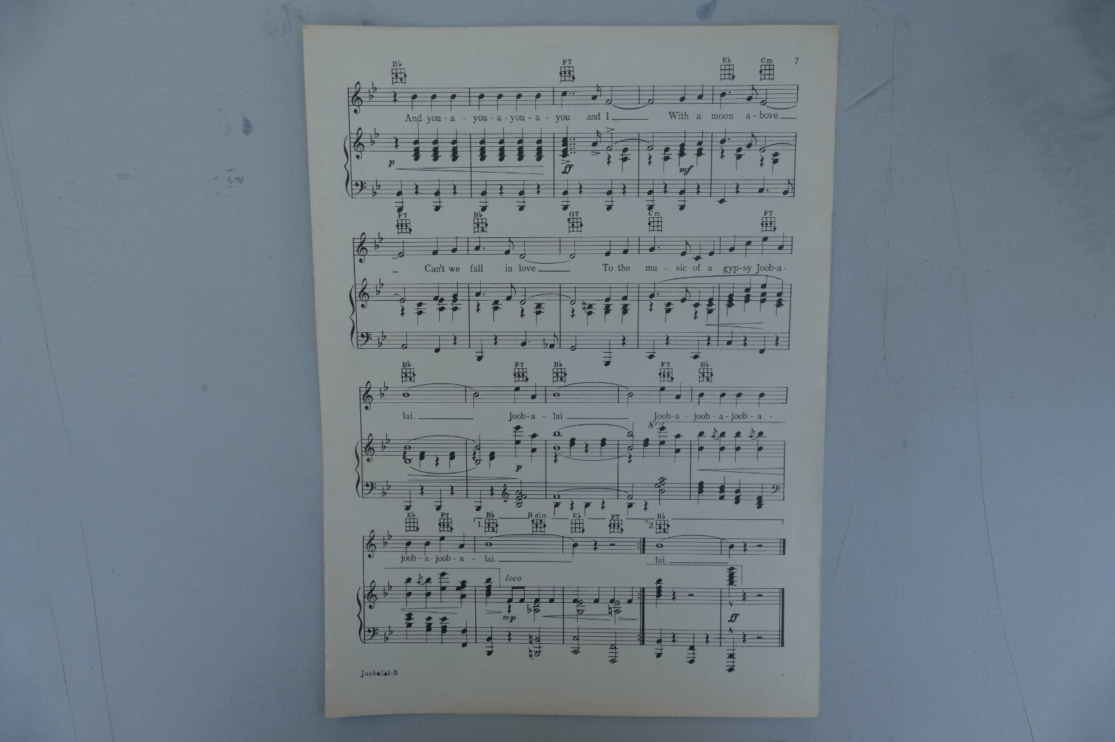 Joobalai 1938 from Paris Honeymoon musical by Leo Robin and Ralph Rainger