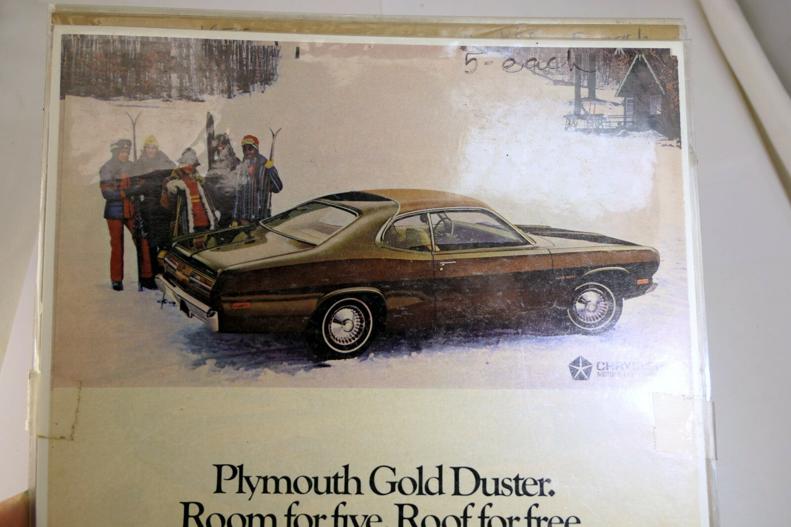 Plymouth Chrysler Gold Duster Magazine clipping advertisement Ad