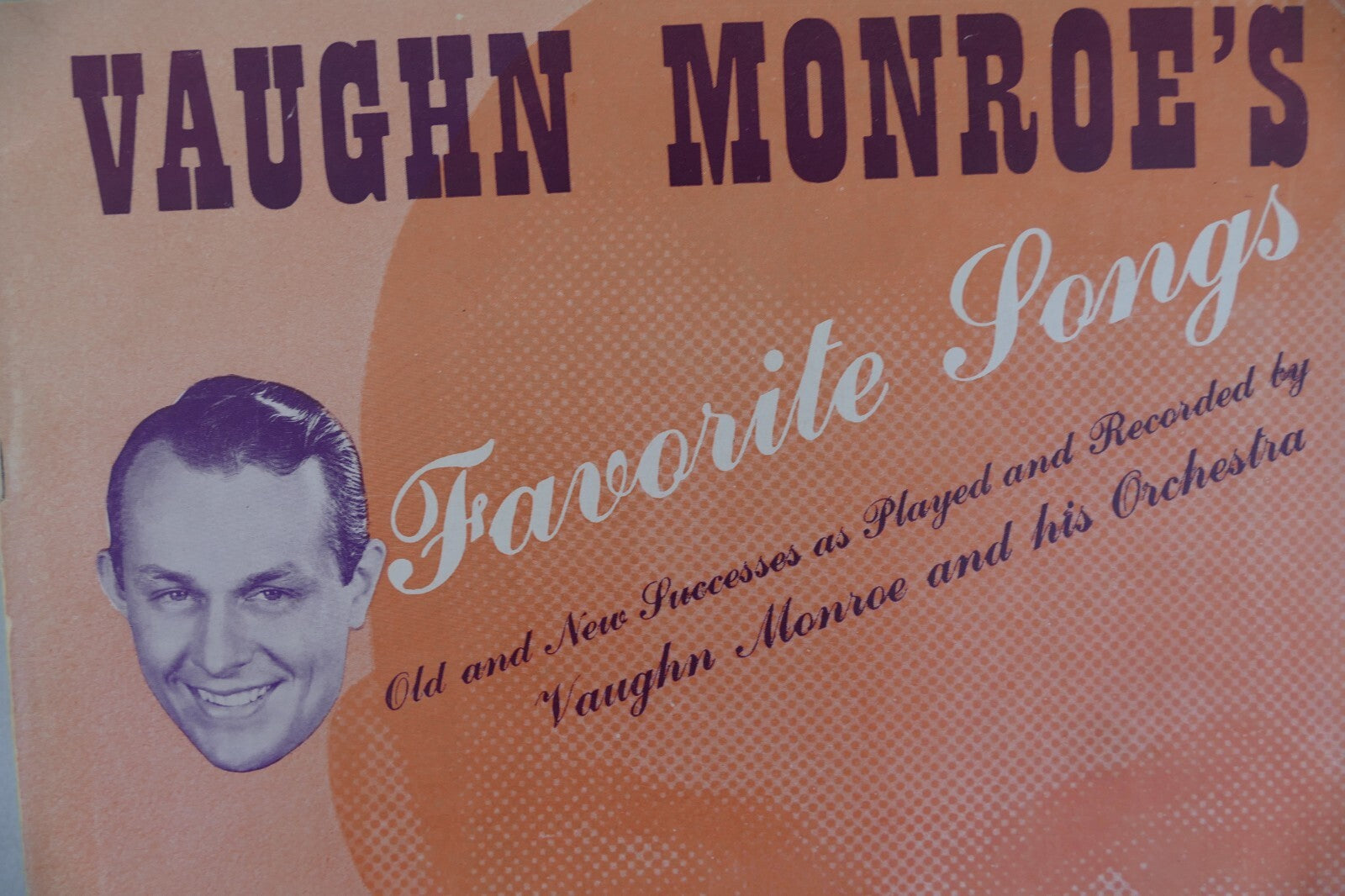 Vaughn monroe's favorite songs sheet music 1932, edward b. marks music co.