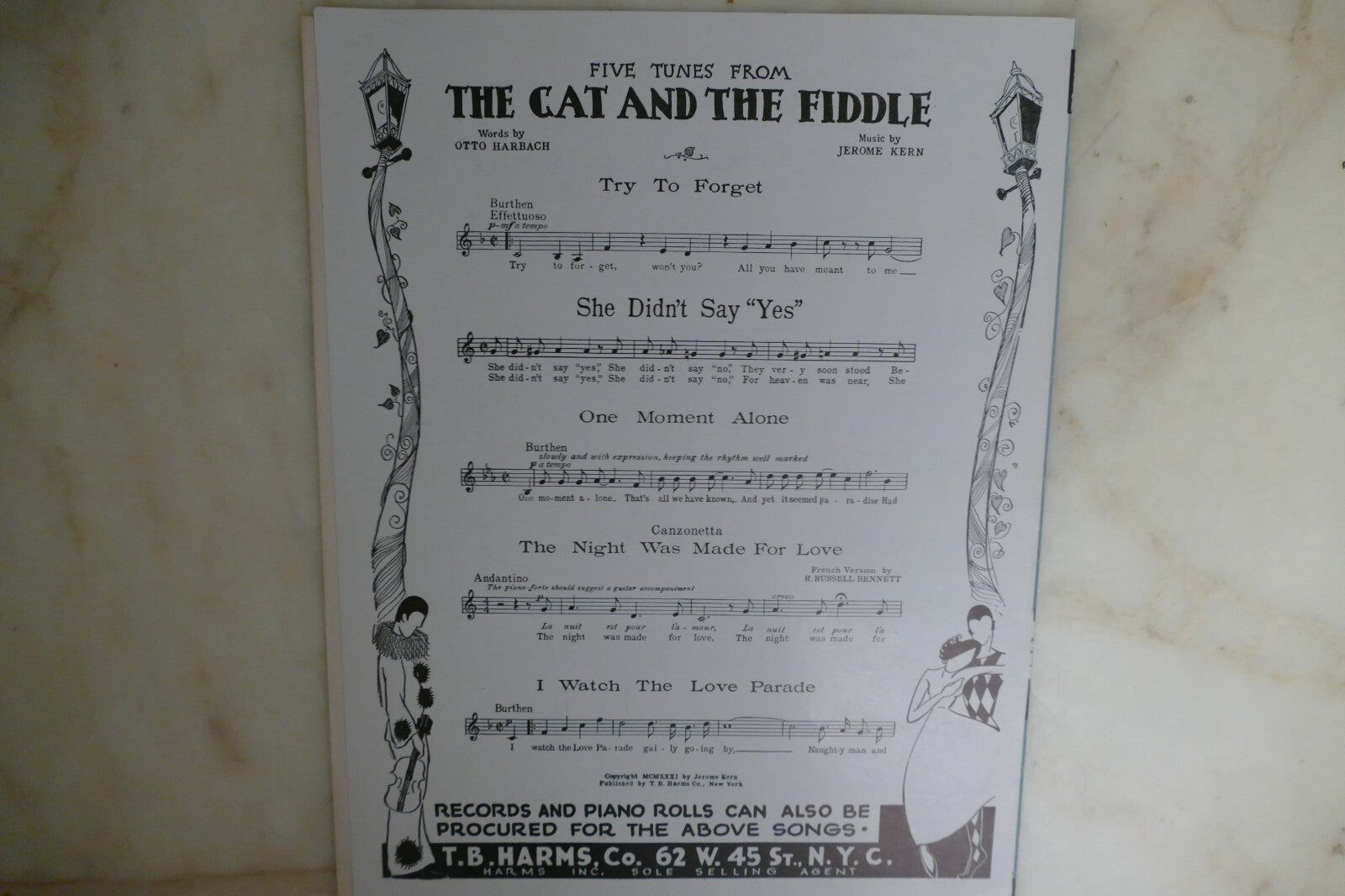 One More Dance 1932 by Jerome Kern from "Music In The Air" musical