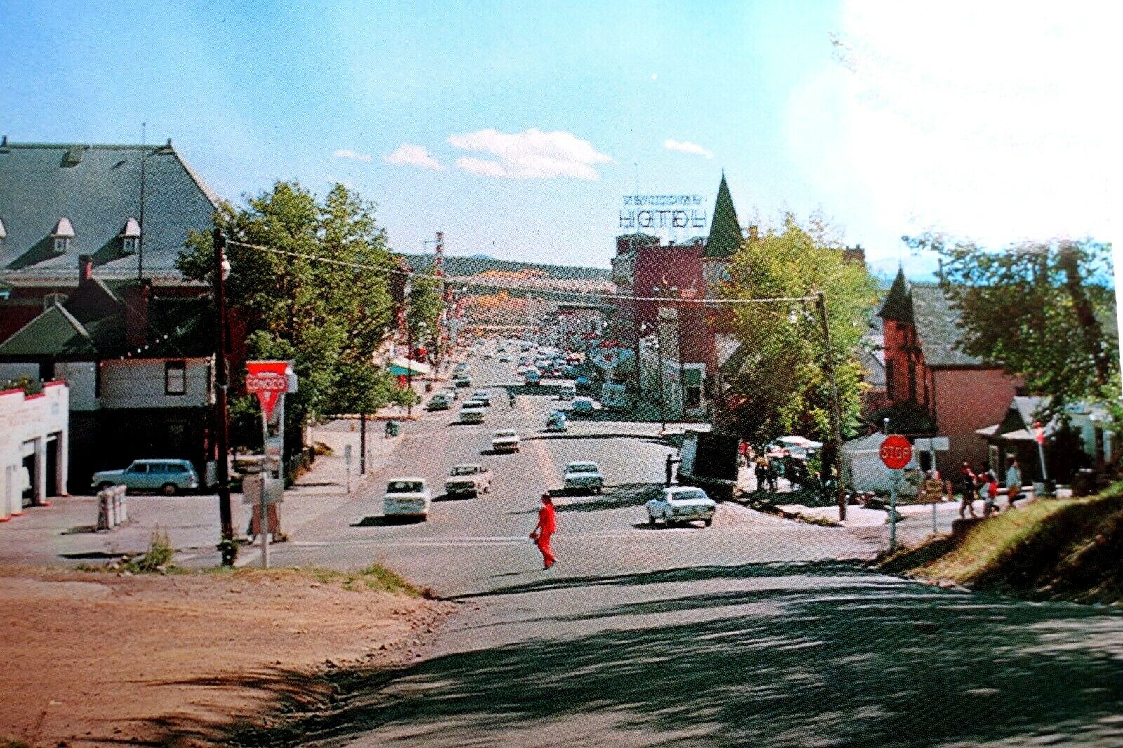Harrison ave. leadville colorado americana postcard 1960's vintage usa