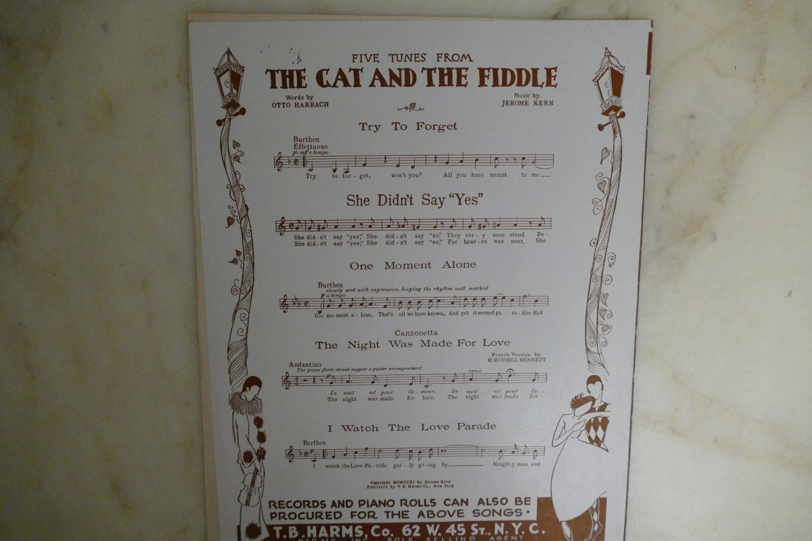 The Night Was Made For Love 1931 by Jerome Kern from "The Cat And The Fiddle"