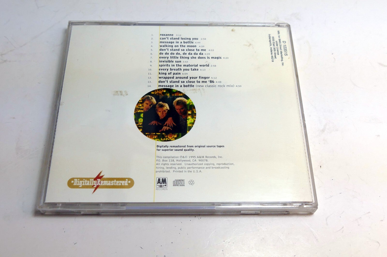 CD cover art only - The Police Every breath you take Remastered (NO CD included)