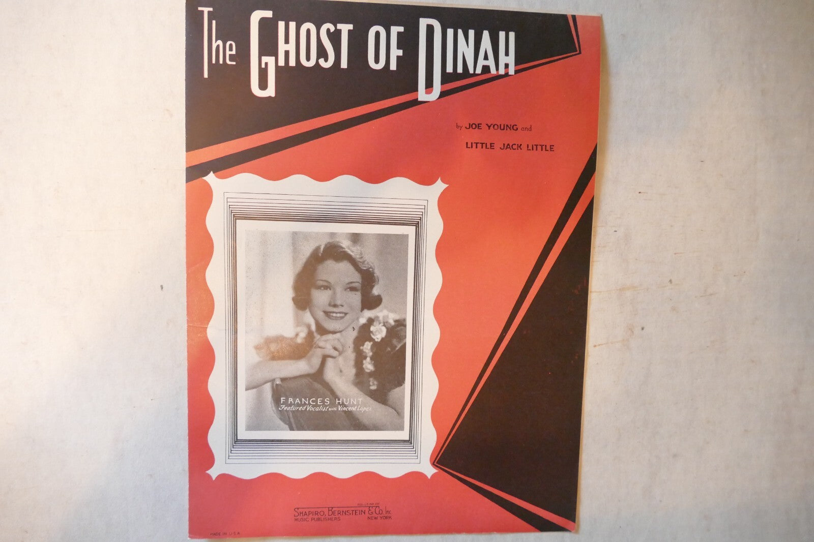 The ghost of dinah, sheet music 1935, by joe young and little jack little