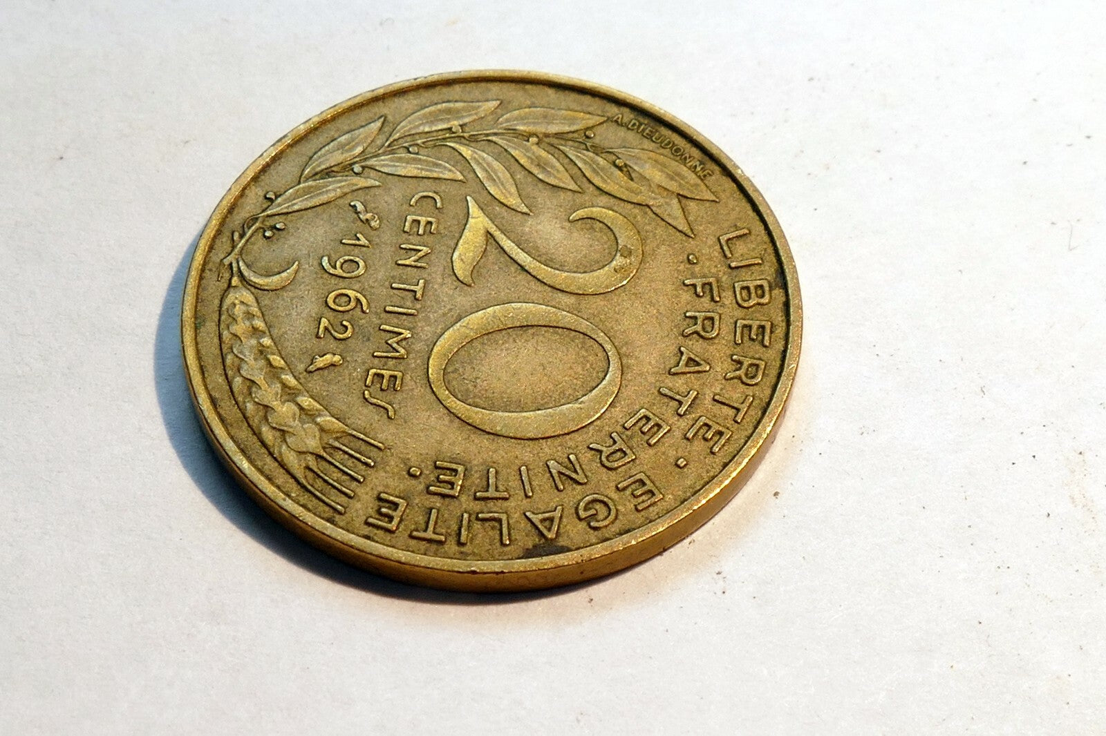 Republique Francais  20 Centimes  1962 coin France