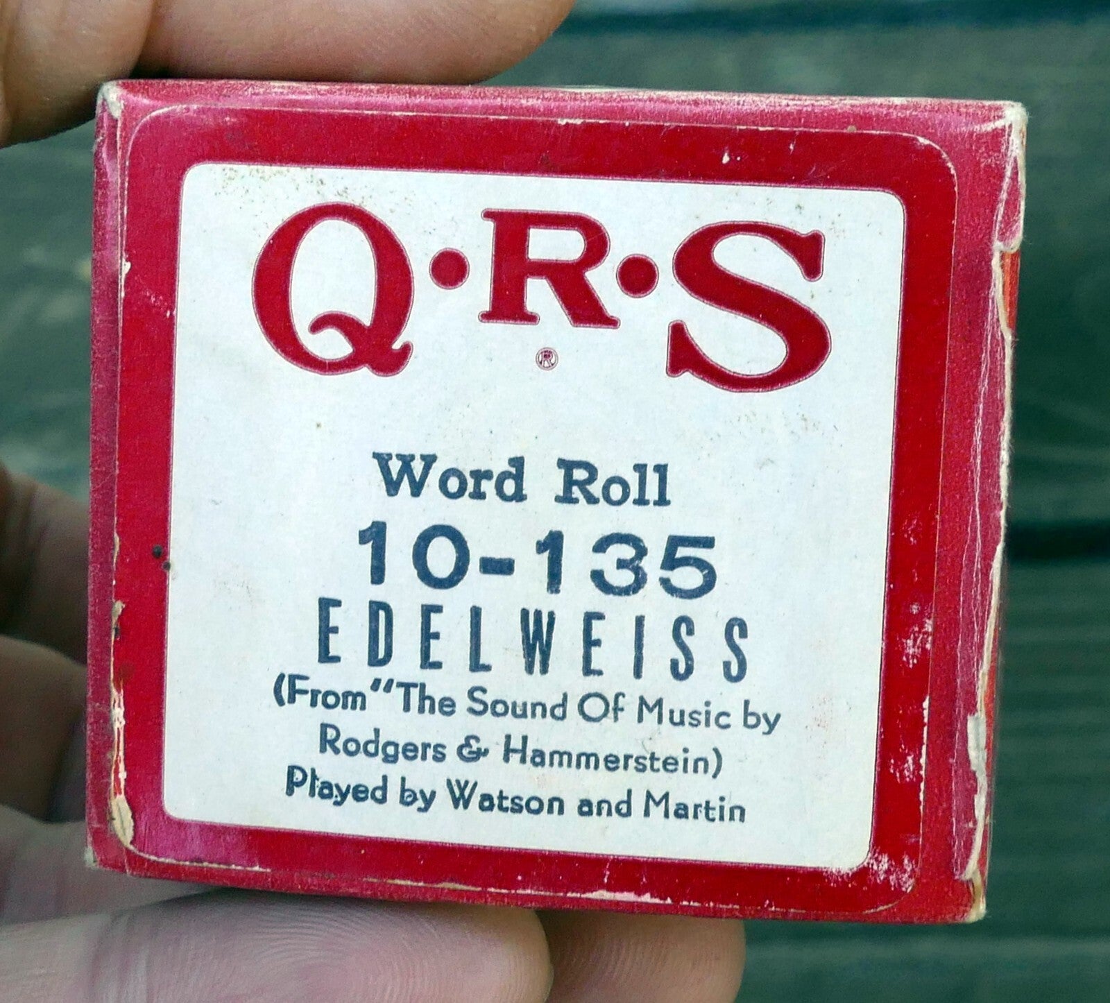 Qrs word roll 10 135 edelweiss by rodgers & hammerstein