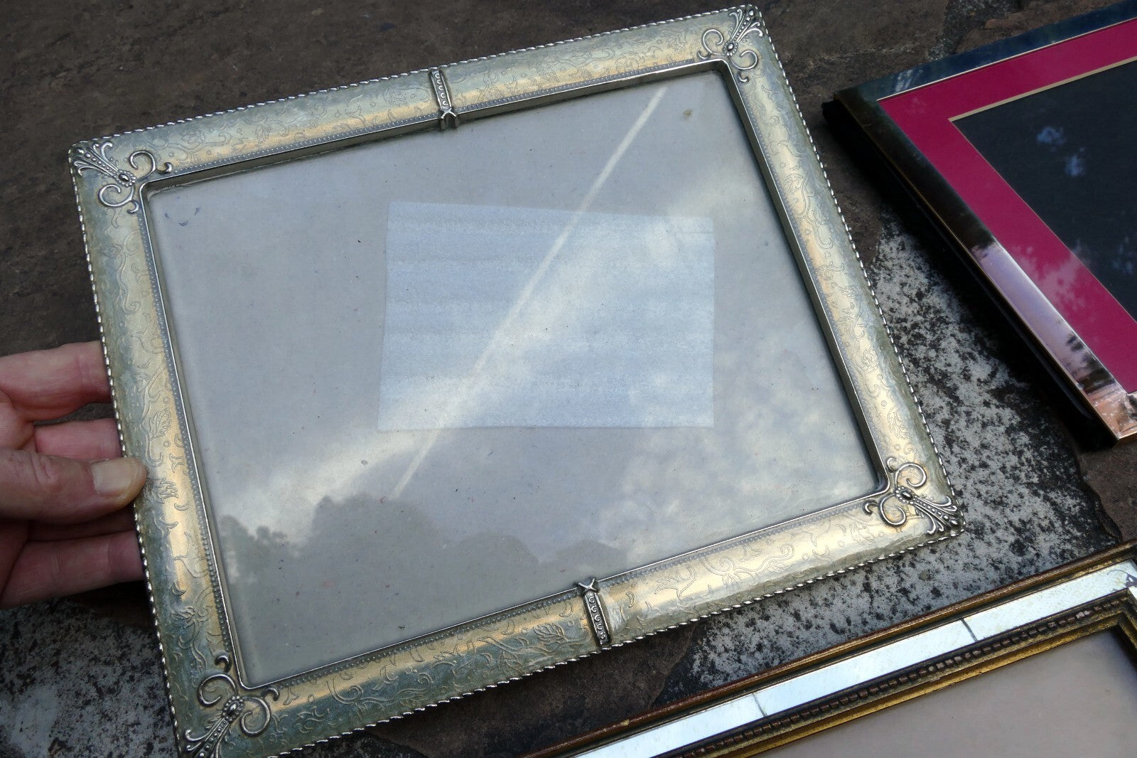 Pack of 4 Four Metal Brass Picture Portrait Frame 8X10" Art Photo Mixed lot